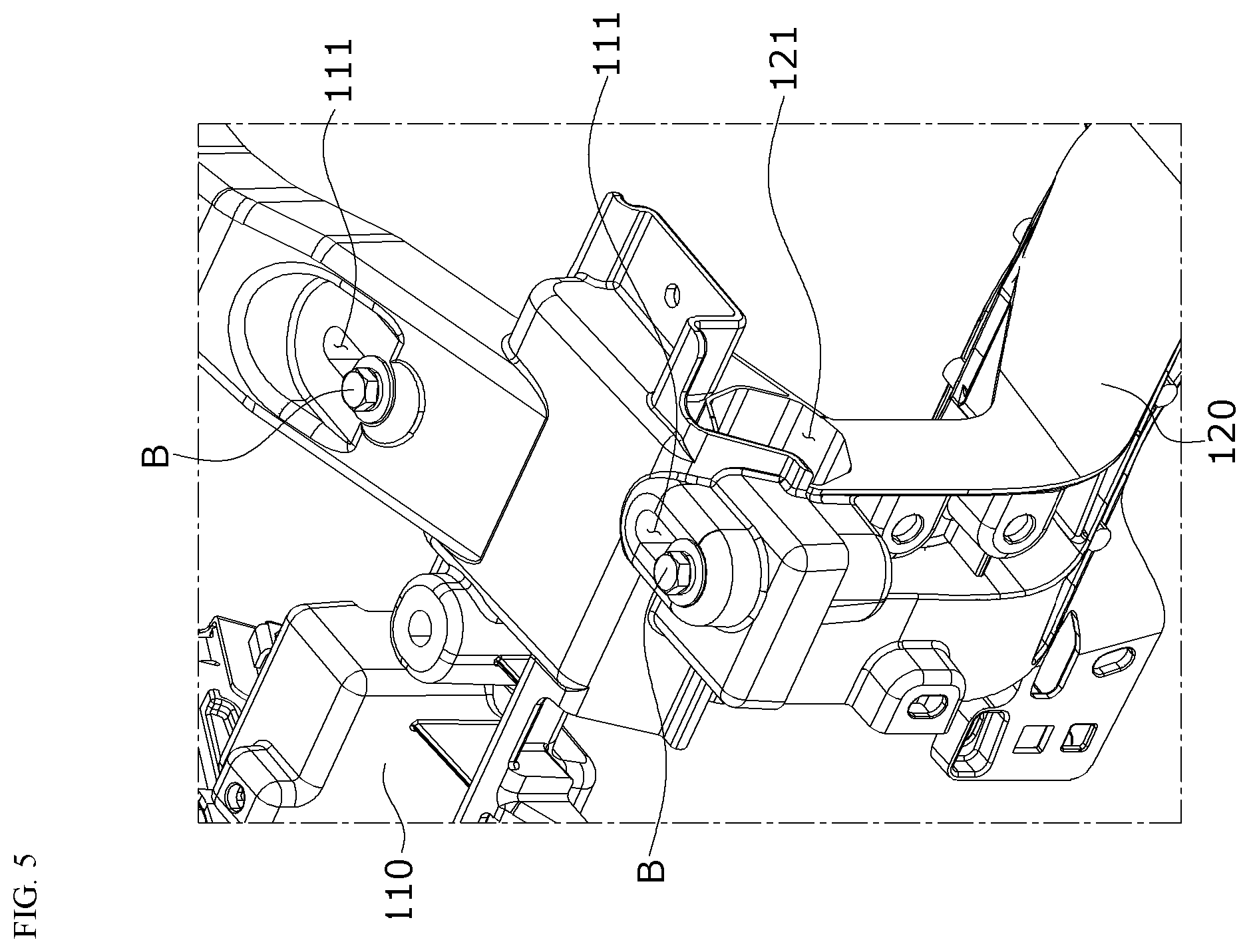 Patent US12583529 Figure 5 – Cowl cross structure