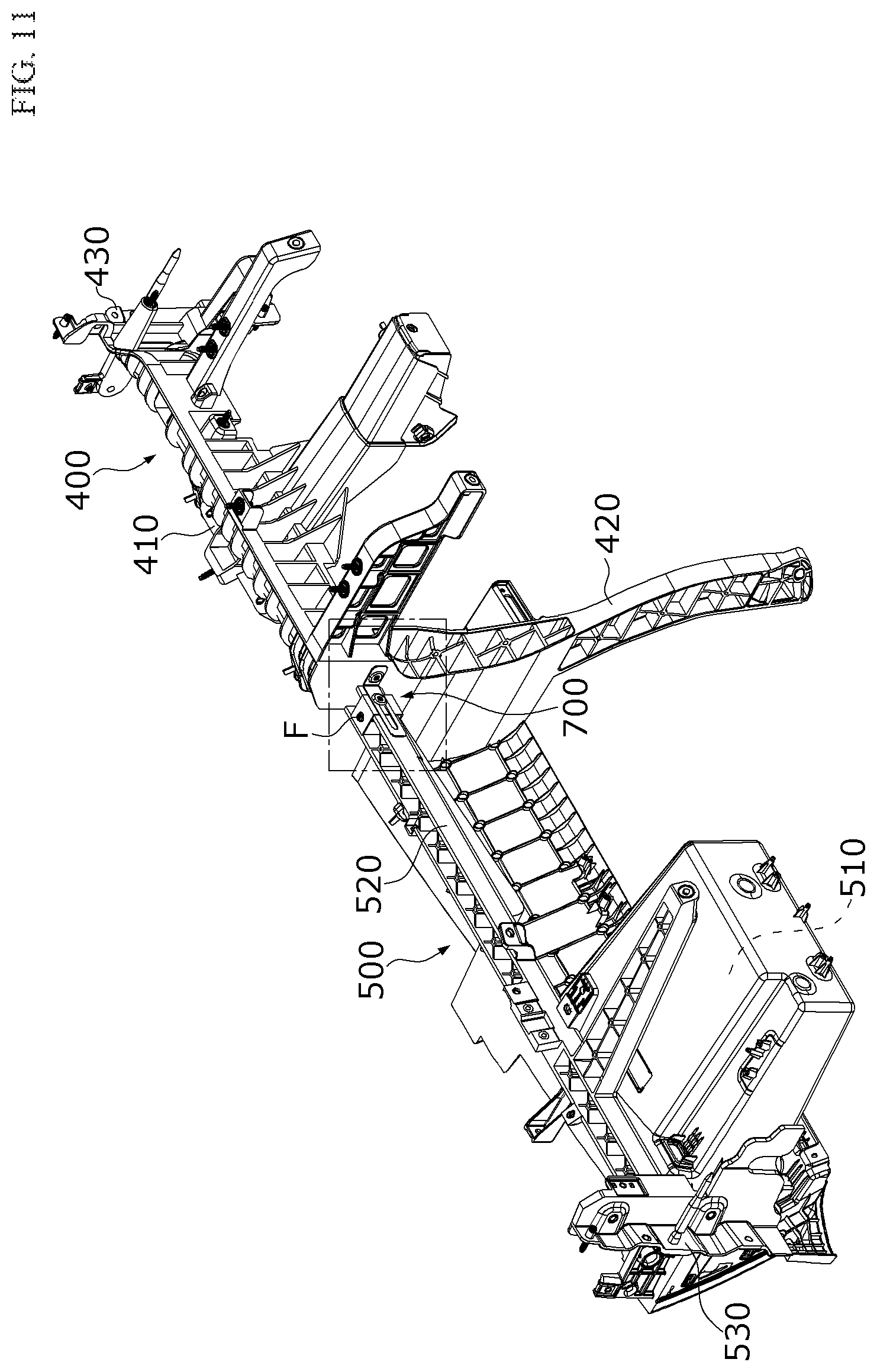 Patent US12583529 Figure 10 – Cowl cross structure