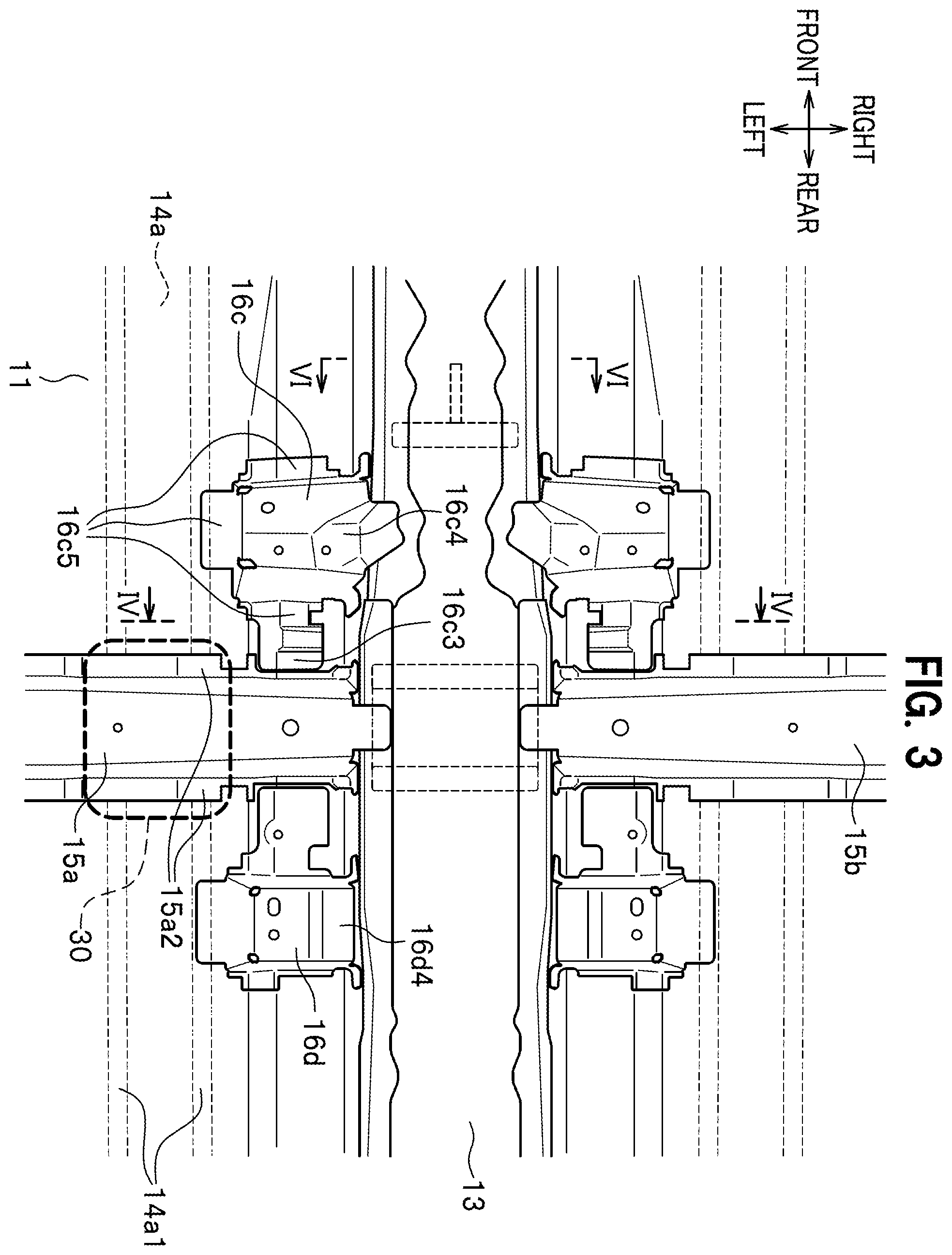 Patent US12583531 Figure 3 – Tunnel reinforcing structure