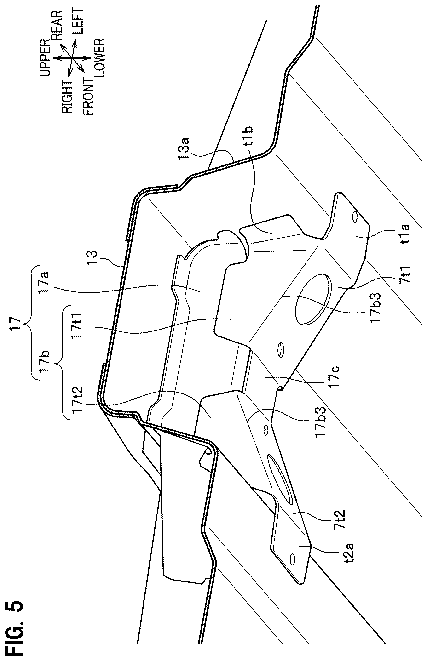 Patent US12583531 Figure 5 – Tunnel reinforcing structure