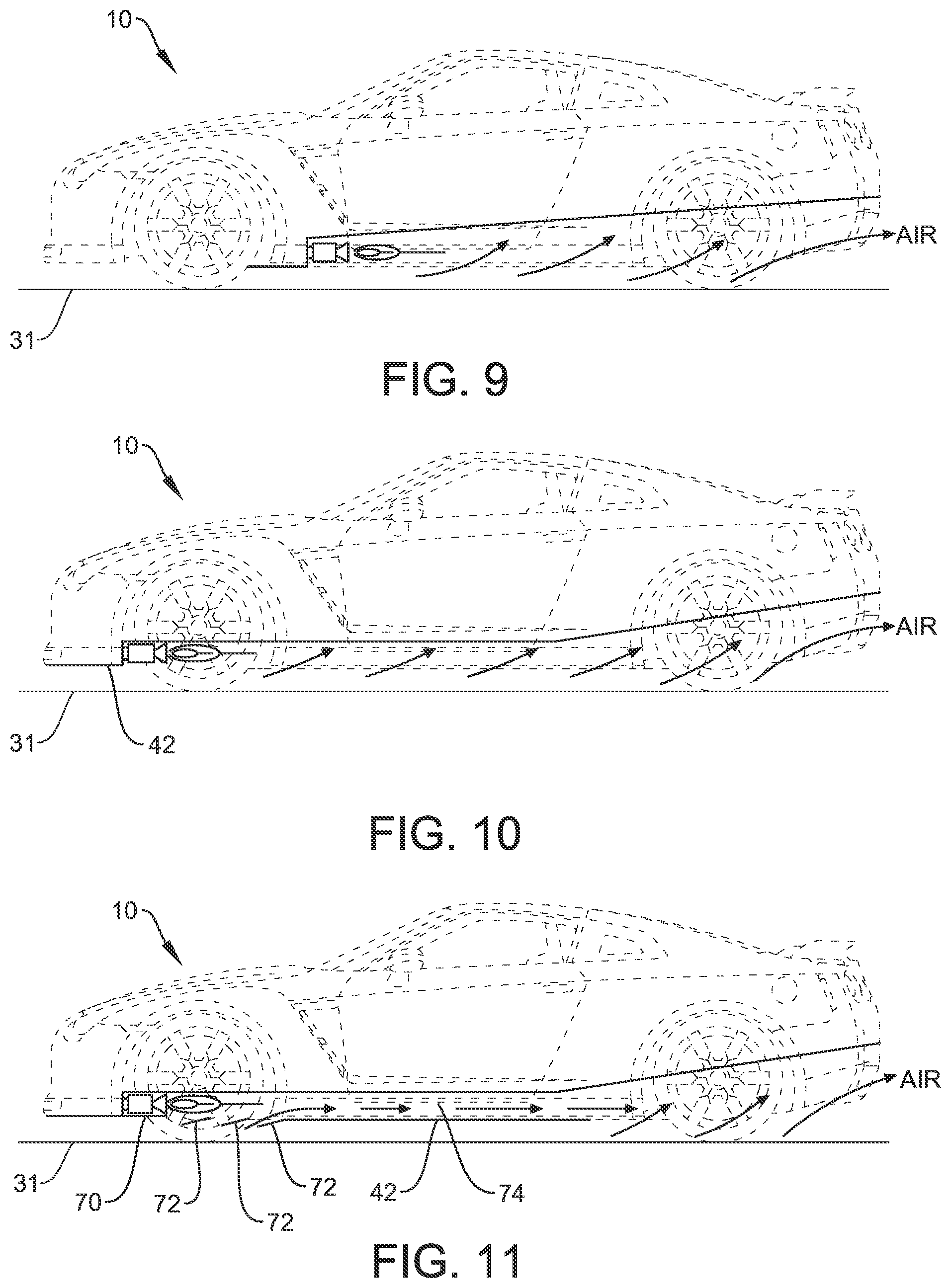 Patent US12583534 Figure 4 – Vehicle with a diffuser mounted thruster