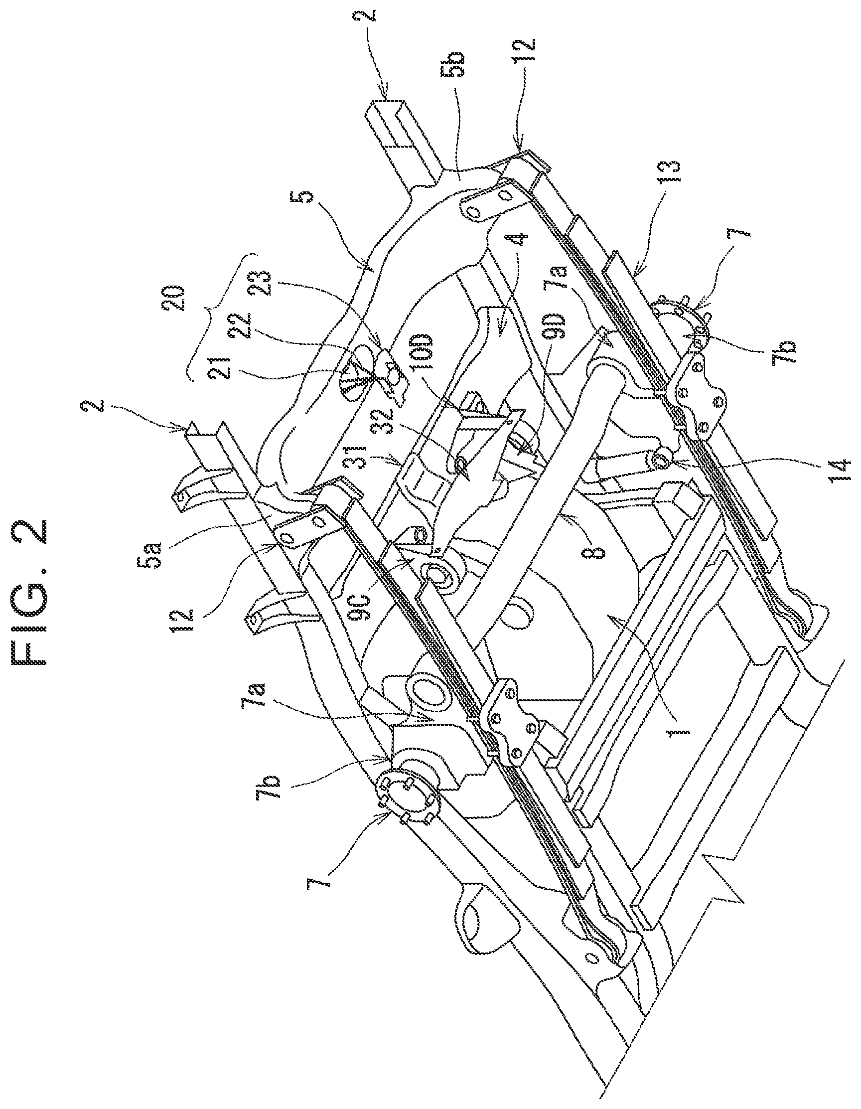 Patent US12583535 Figure 2 – Vehicle rear structure