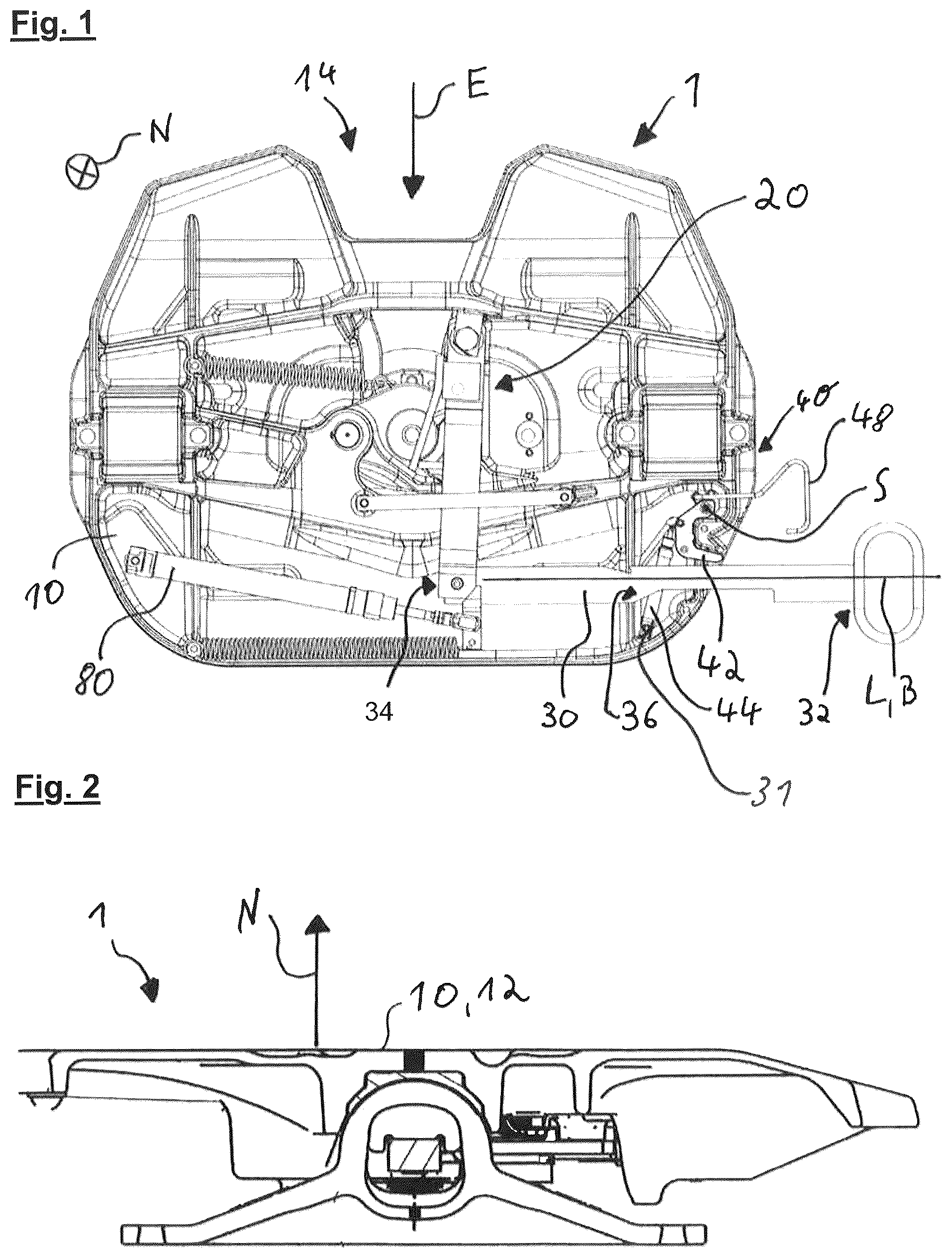 Patent US12583536 Figure 1 – Fifth-wheel coupling having securing apparatus