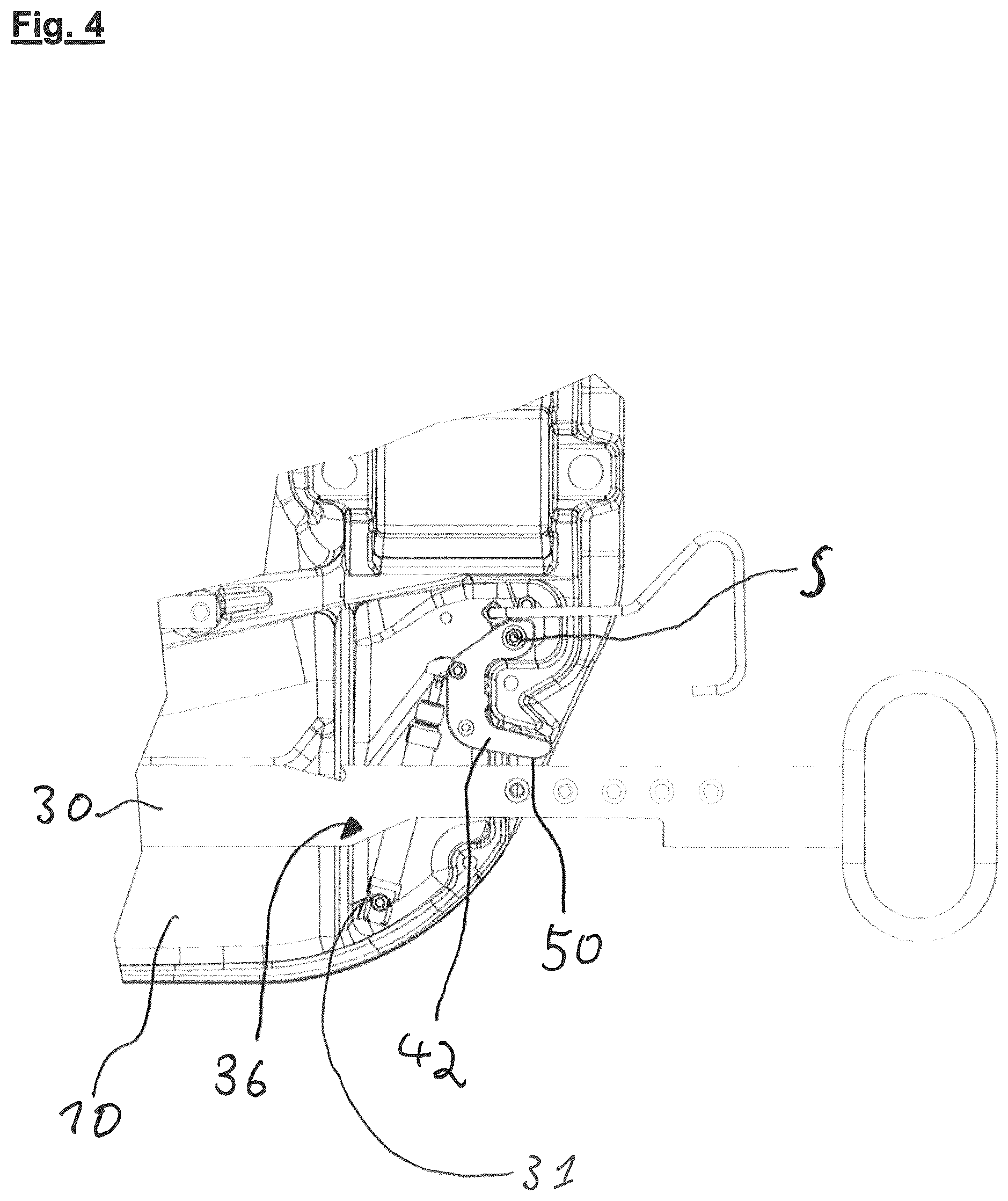 Patent US12583536 Figure 3 – Fifth-wheel coupling having securing apparatus