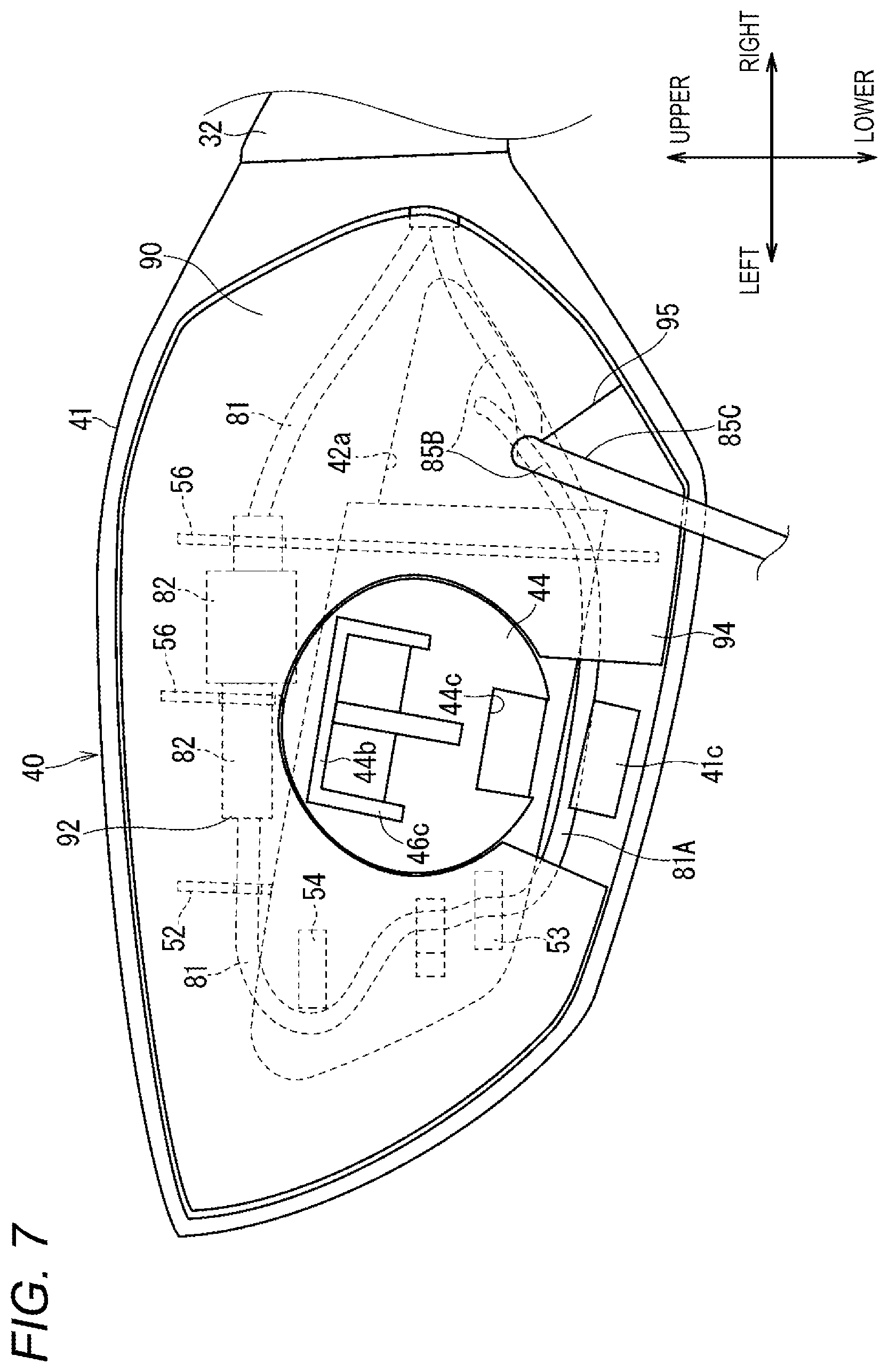 Patent US12583544 Figure 7 – Mirror device and straddle-type vehicle