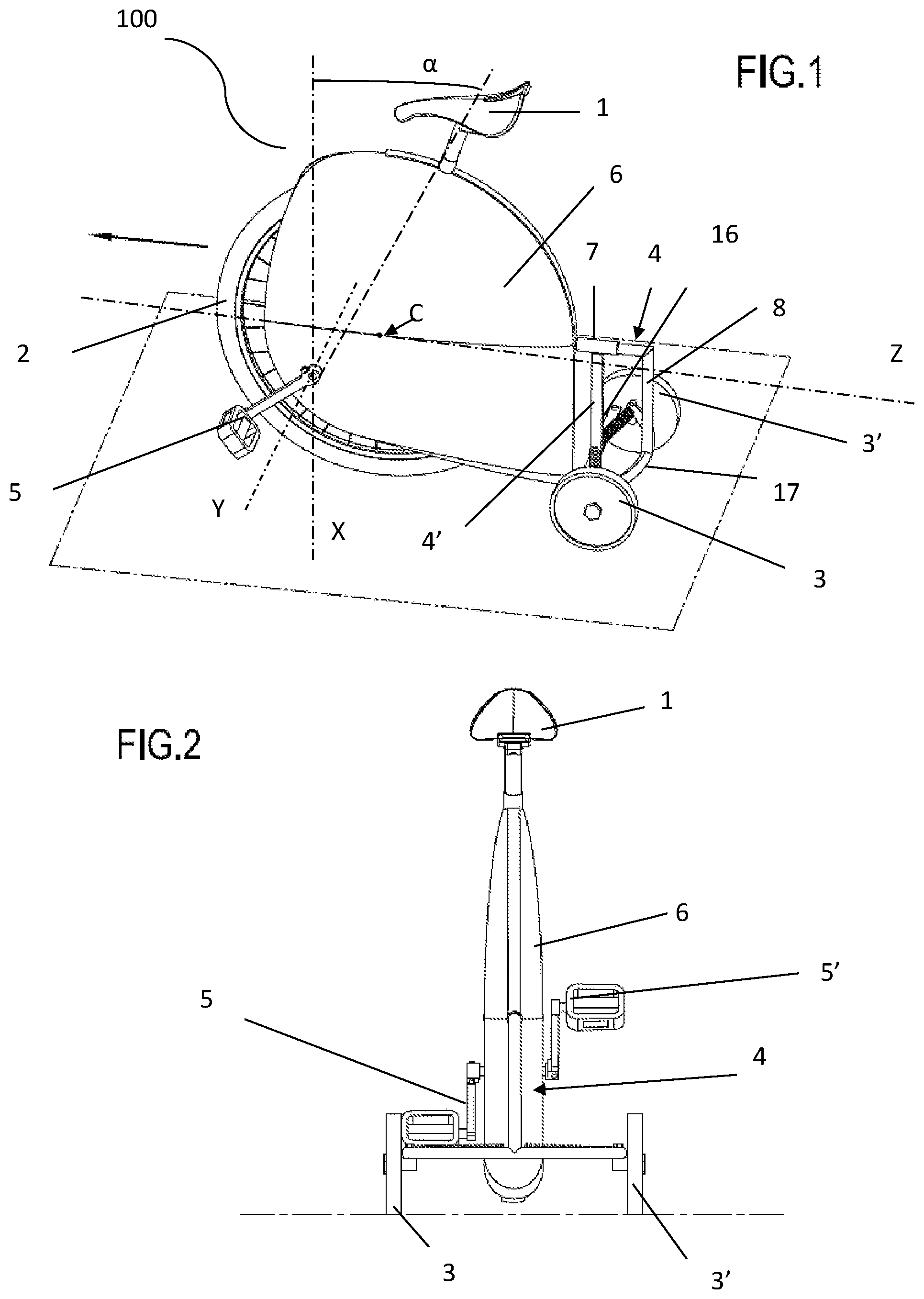 Patent US12583550 — Trycicle pedal vehicle — Figure 1
