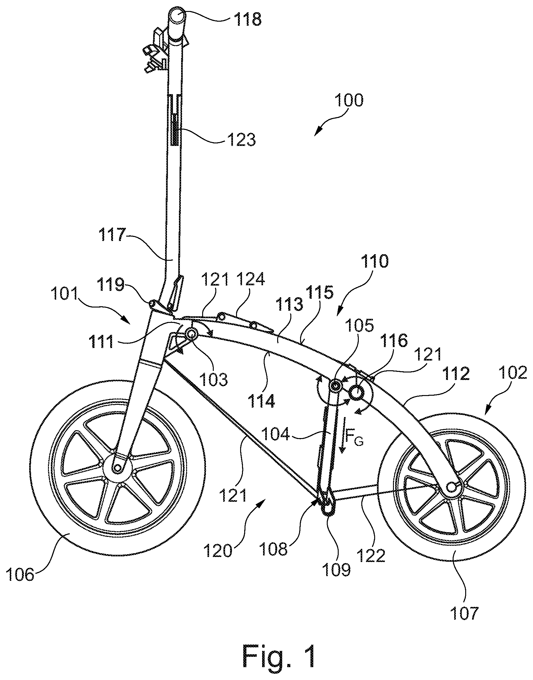 Patent US12583552 Figure 1 – Alpine bicycle