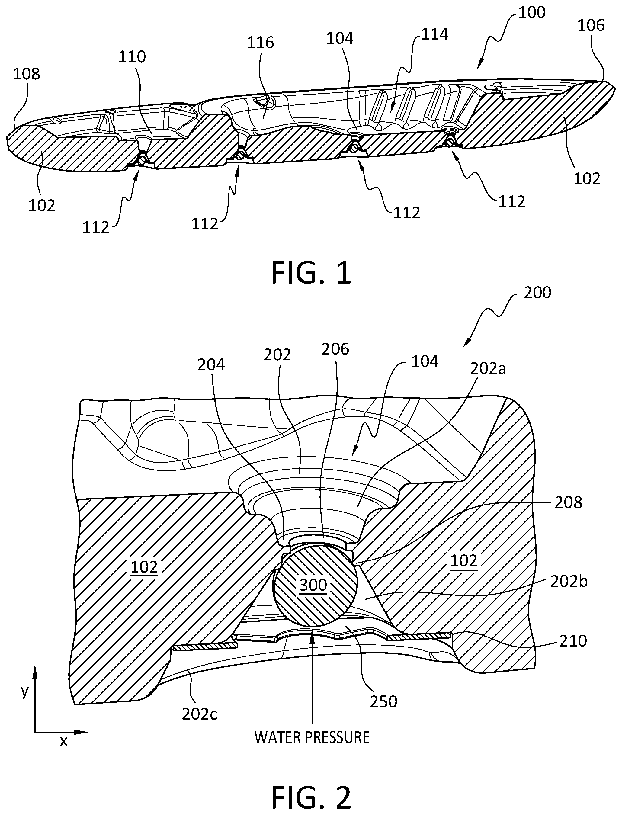 Patent US12583556 Figure 1 – Self-draining scupper
