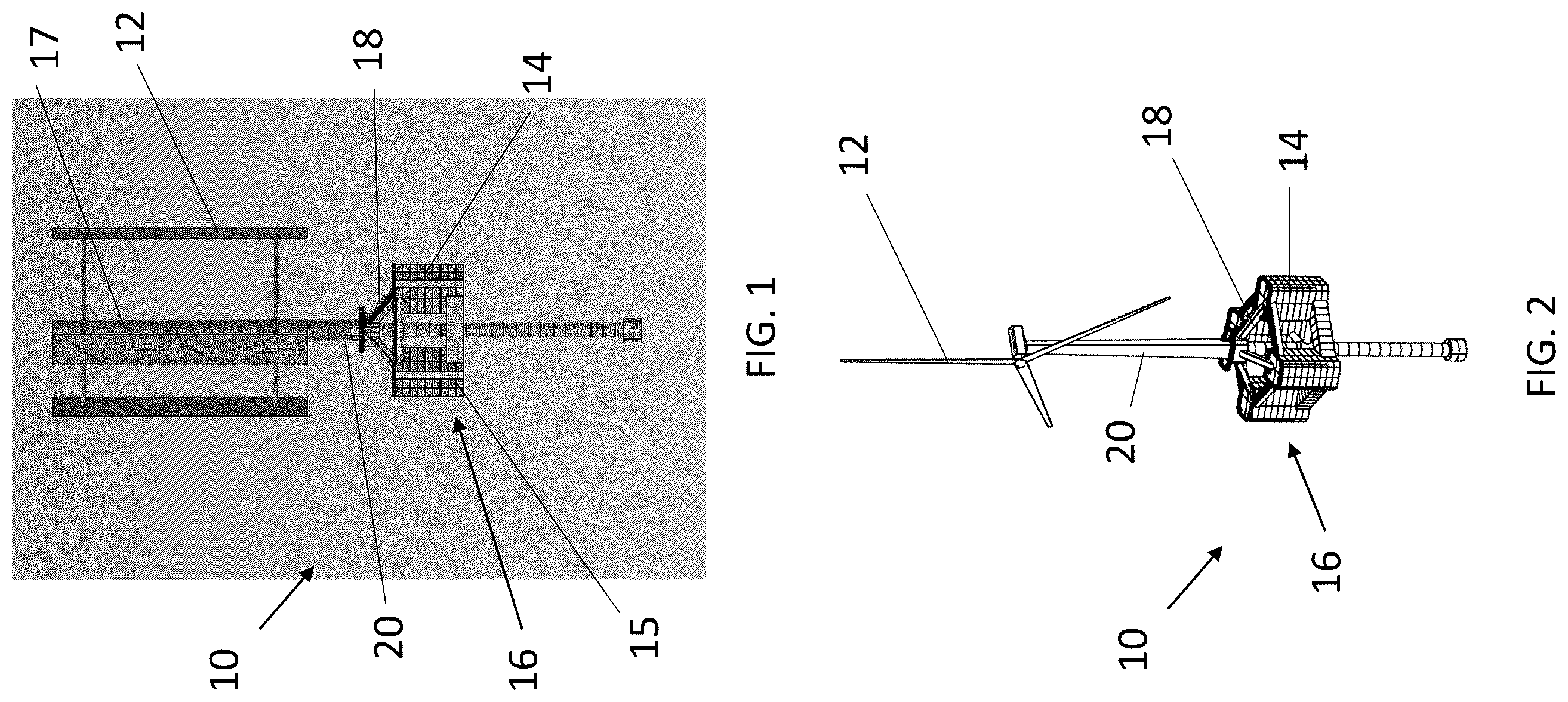 Patent US12583560 Figure 1 – Floating power generation platform