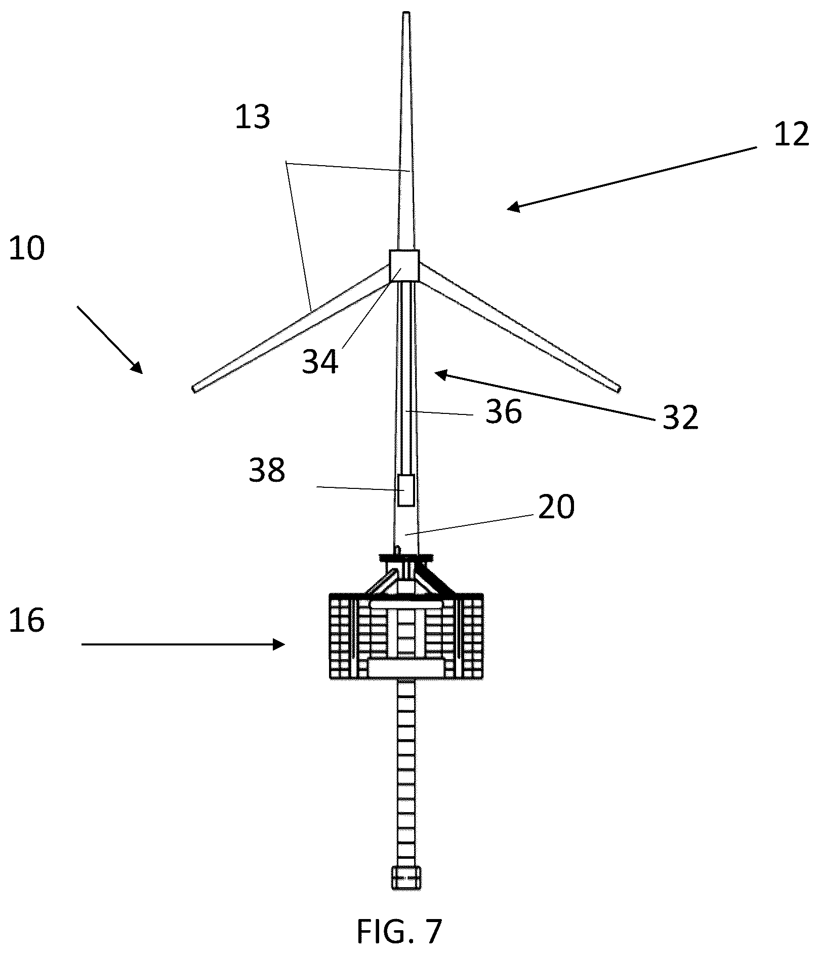 Patent US12583560 Figure 4 – Floating power generation platform