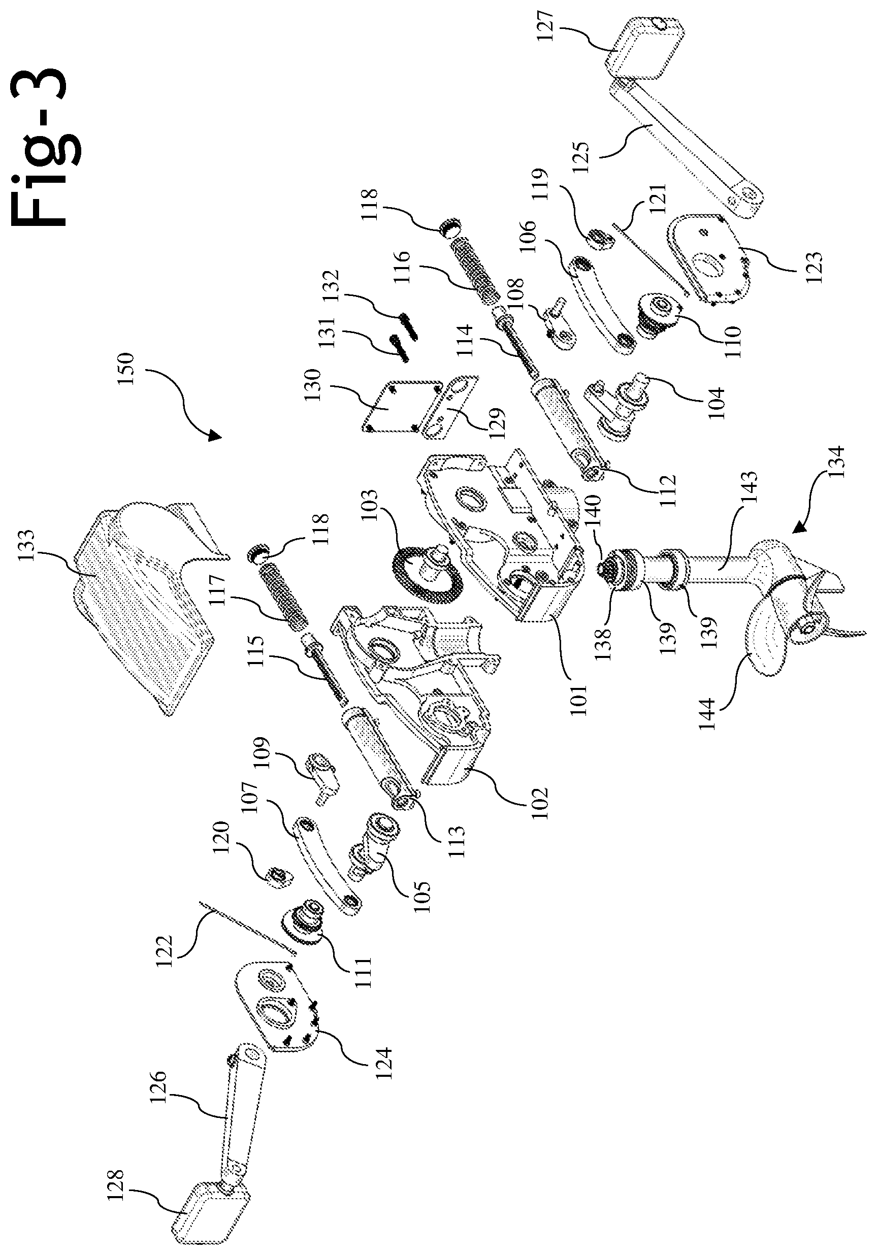 Patent US12583571 Figure 3 – Motion transforming differentially biased transmission for human powered vehicles