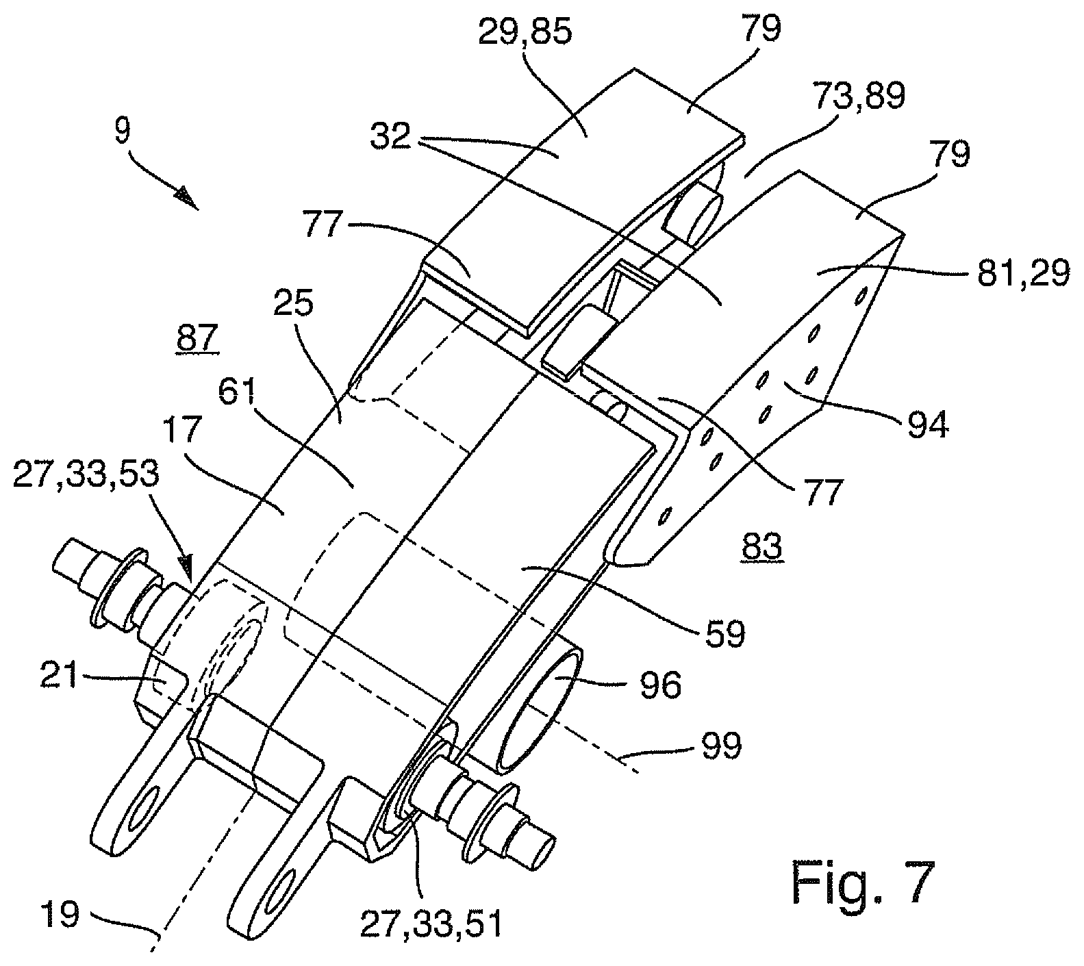Patent US12583575 Figure 5 – Wing for an aircraft