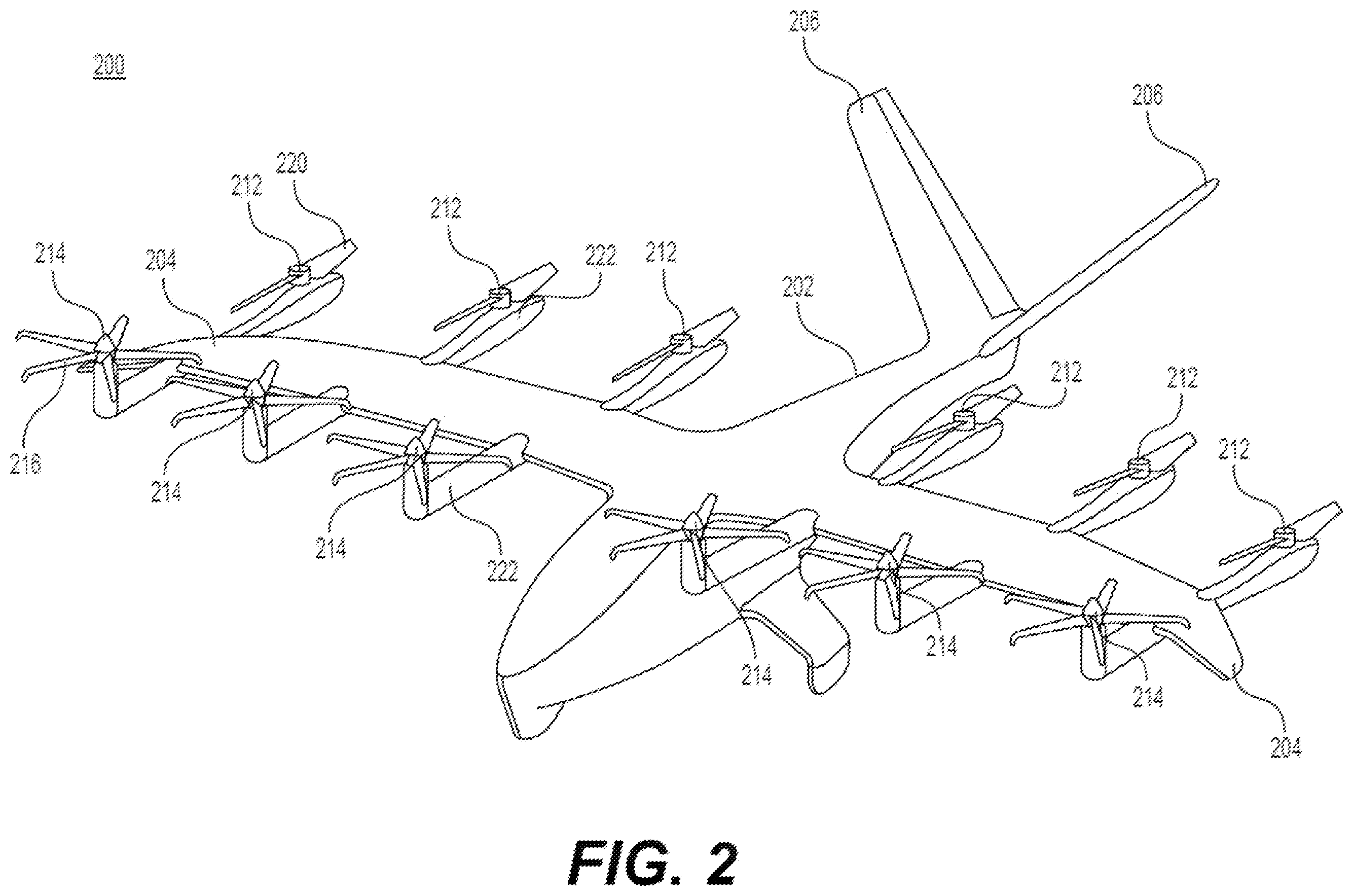 Patent US12583579 Figure 2 – Systems and methods for flight control of aircraft