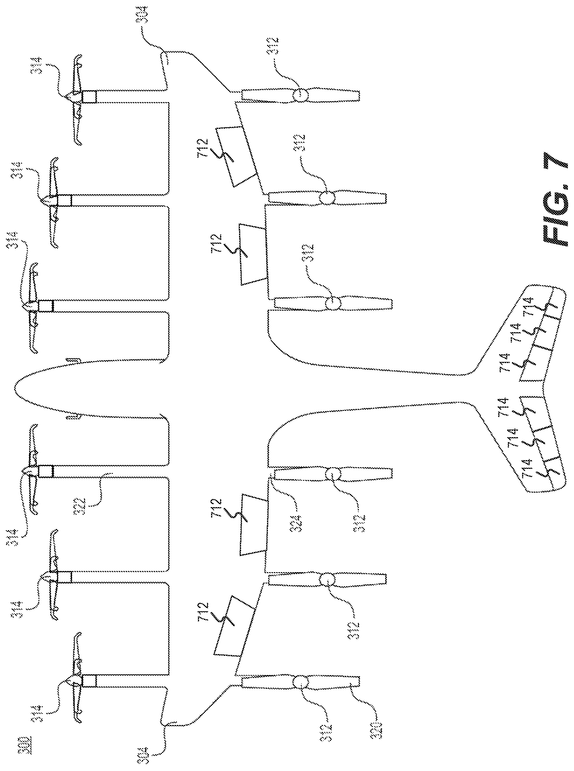 Patent US12583579 Figure 7 – Systems and methods for flight control of aircraft