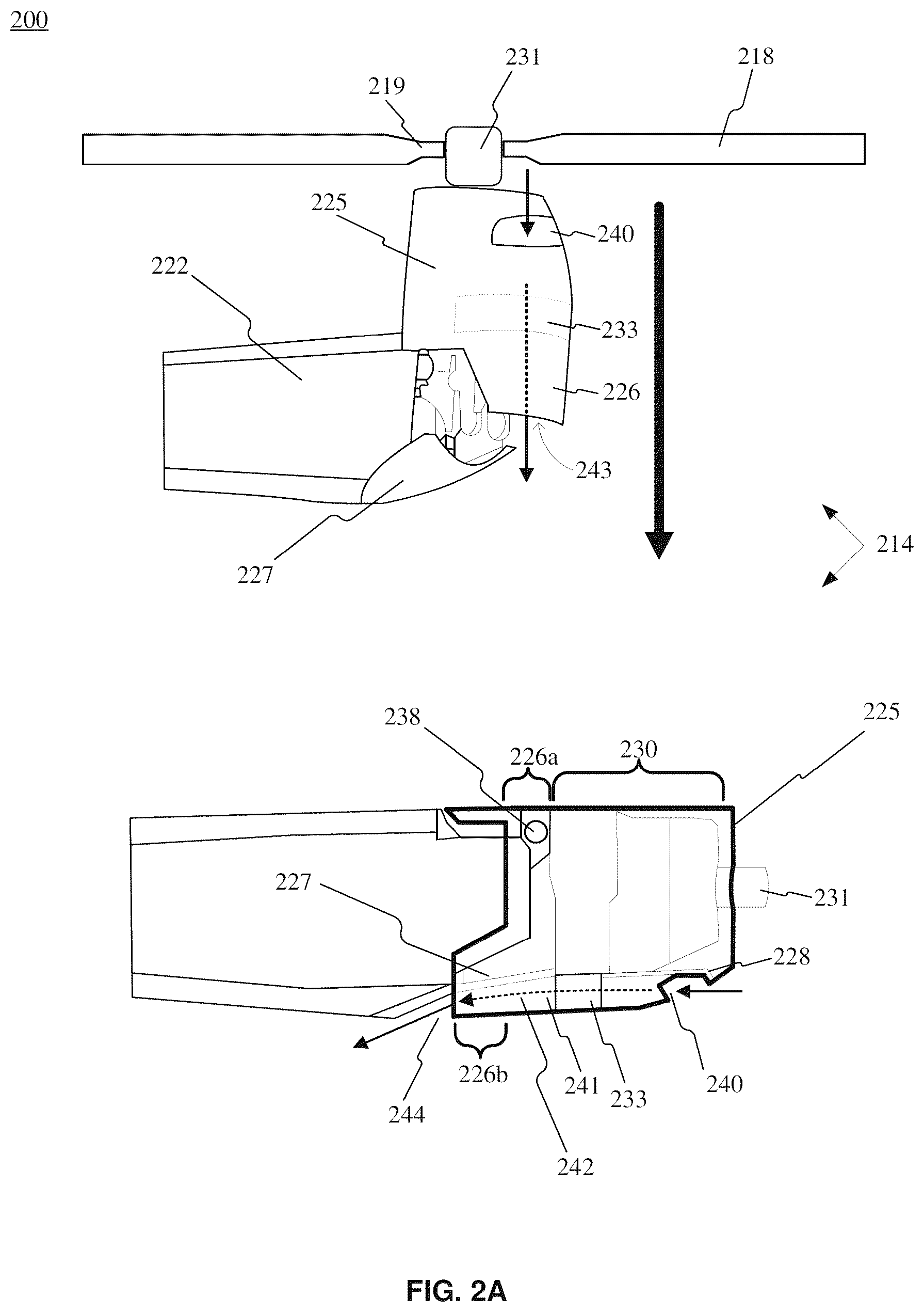 Patent US12583580 Figure 3 – Aircraft tilt apparatus including variable cooling air inlet