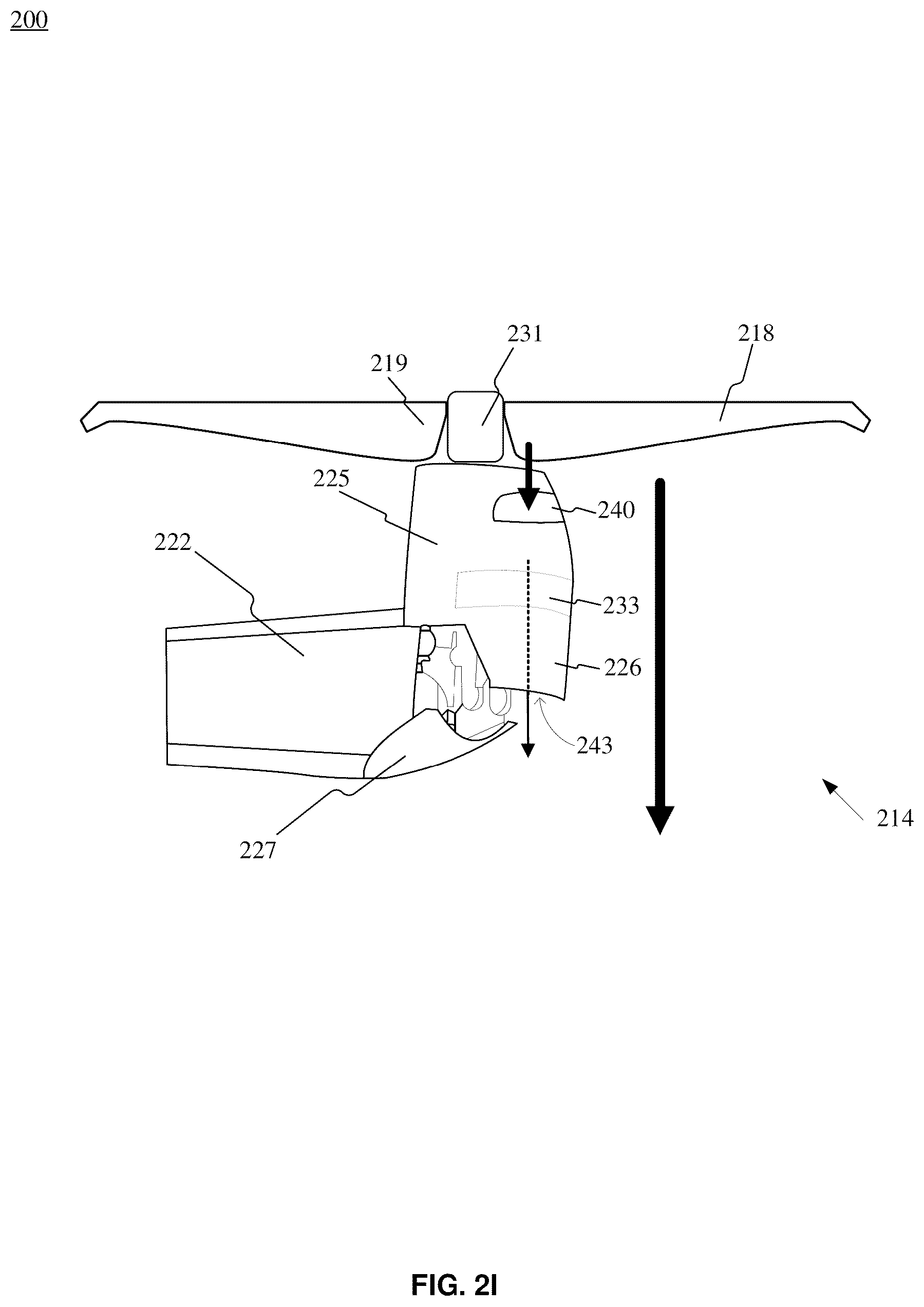 Patent US12583580 Figure 11 – Aircraft tilt apparatus including variable cooling air inlet