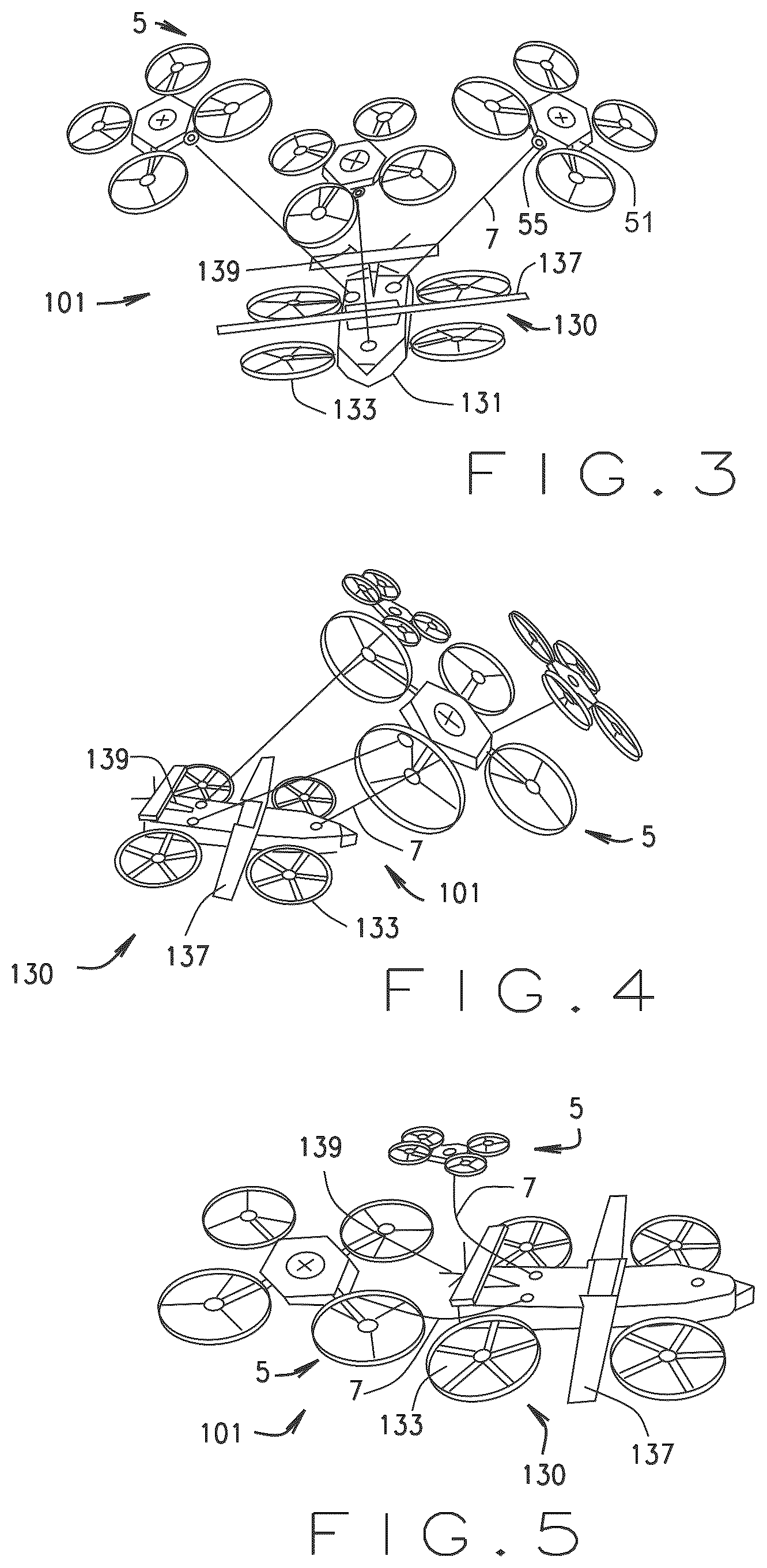 Patent US12583582 Figure 2 – VTOL transport clusters