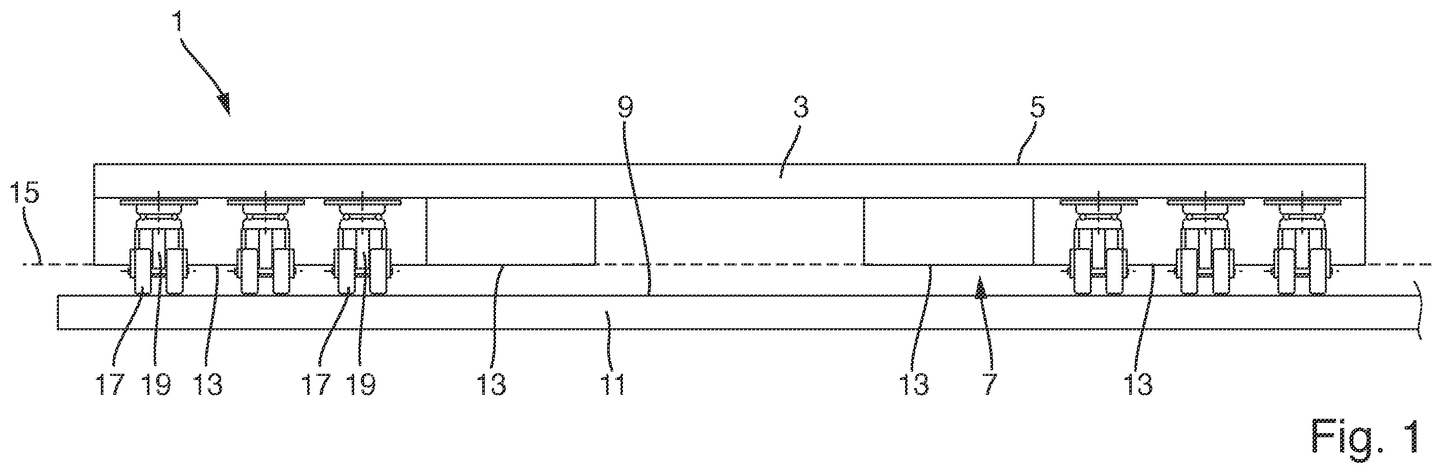 Patent US12583587 Figure 1 – Movable cargo support having vertically biased wheel members
