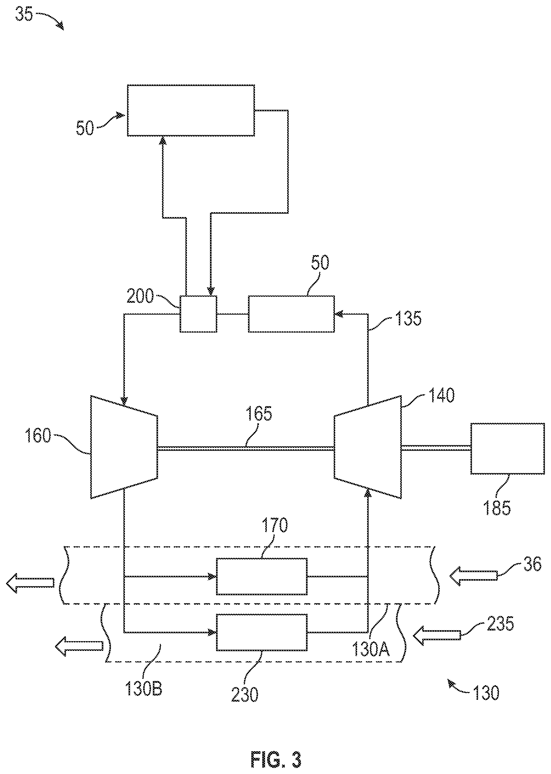 Patent US12583590 Figure 3 – Environmental control systems for an aircraft having a vapor compression system with a flash liquid expander turbine