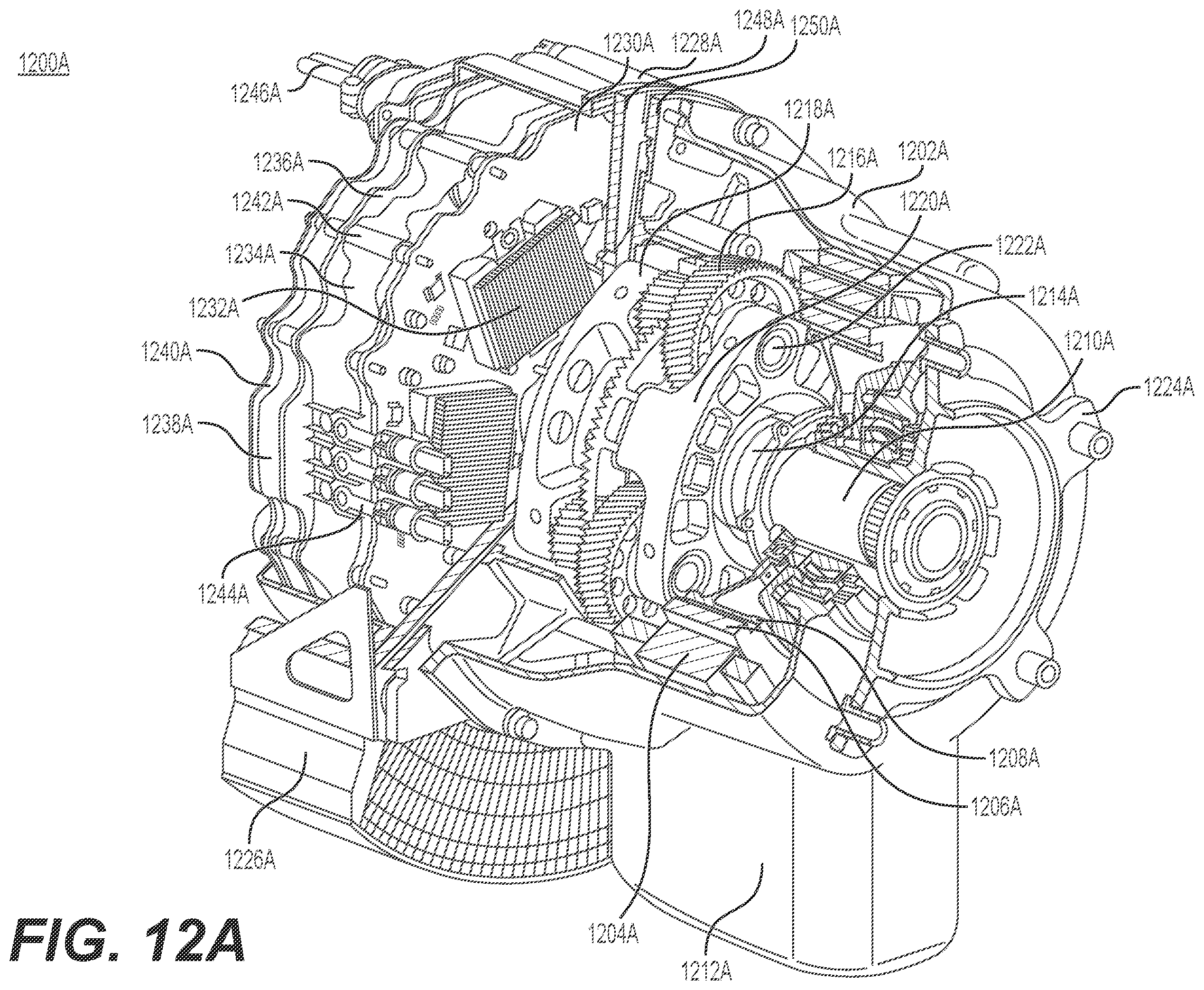 Patent US12583593 Figure 12 – Systems and methods for oil maintenance in gearboxes for eVTOL aircraft