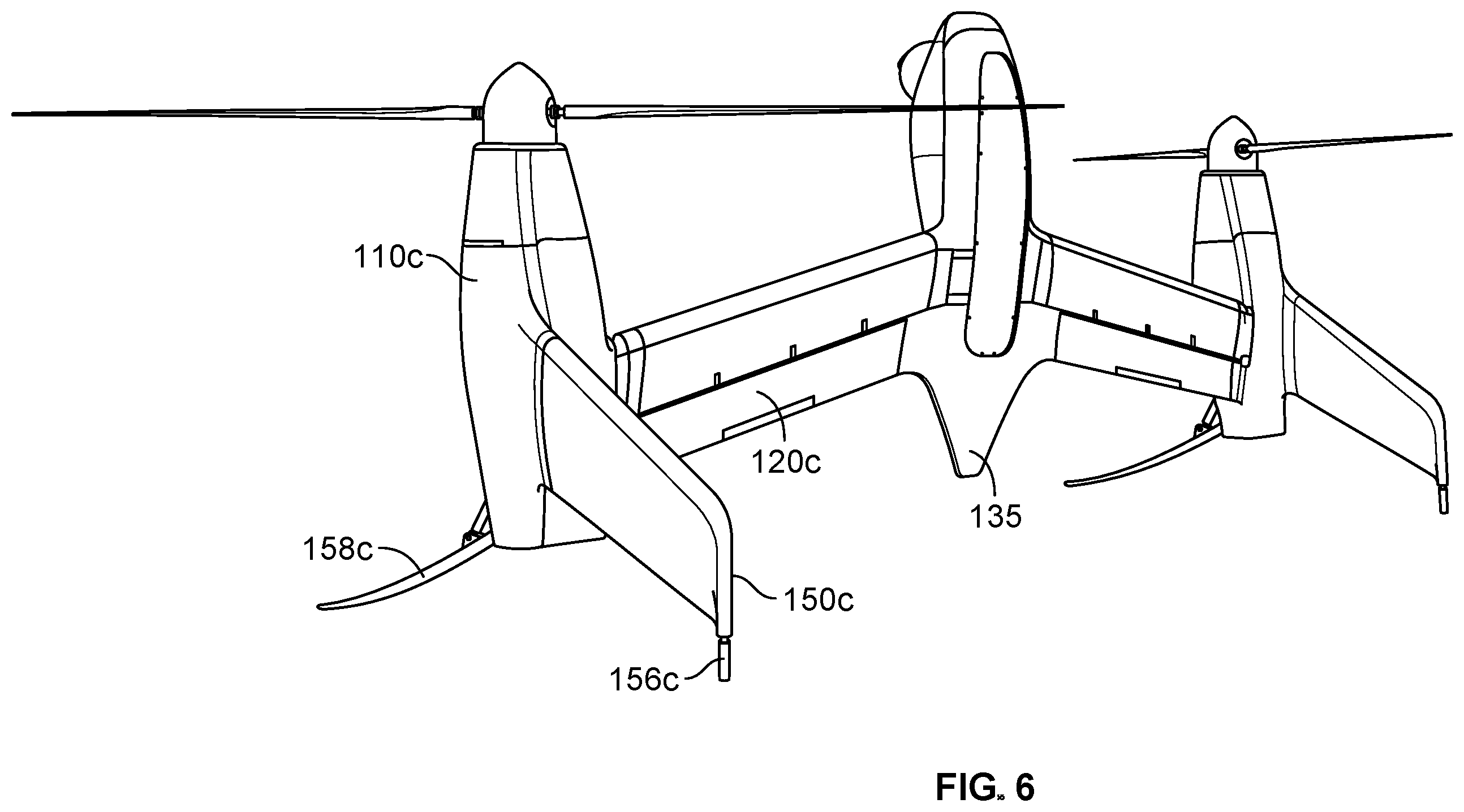 Patent US12583599 Figure 7 – Connectors and joints for dual engine vertical take off and landing collapsible fixed wing aircraft