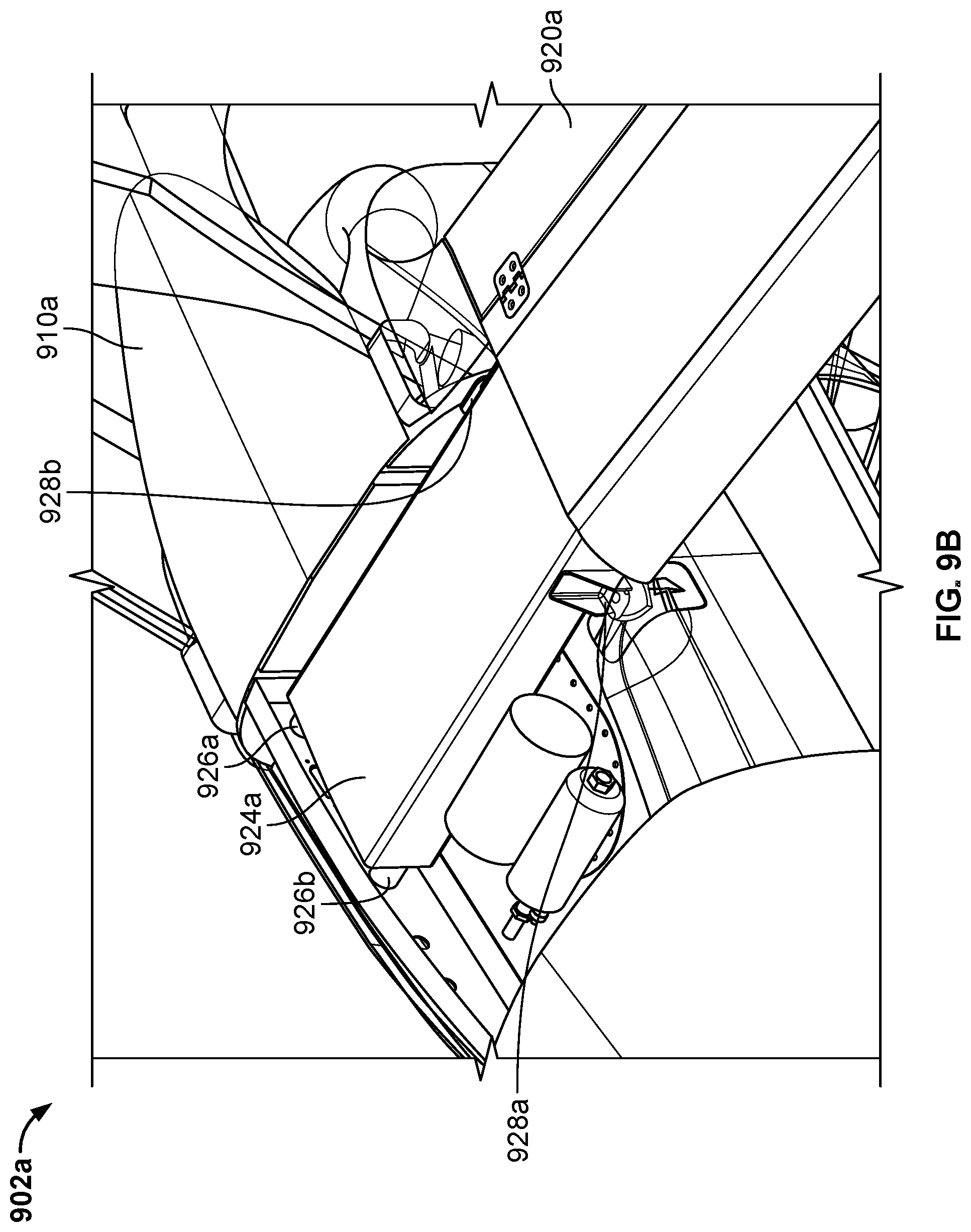 Patent US12583599 Figure 13 – Connectors and joints for dual engine vertical take off and landing collapsible fixed wing aircraft