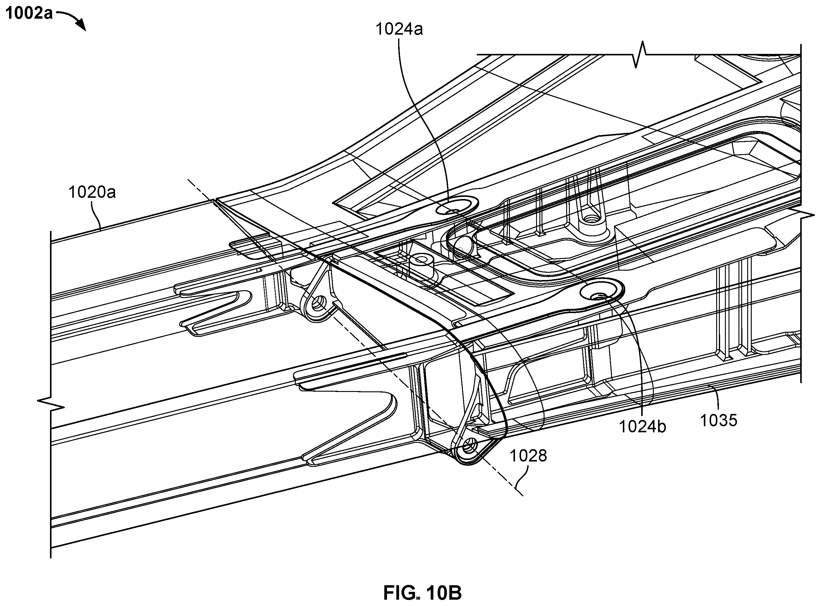 Patent US12583599 Figure 15 – Connectors and joints for dual engine vertical take off and landing collapsible fixed wing aircraft