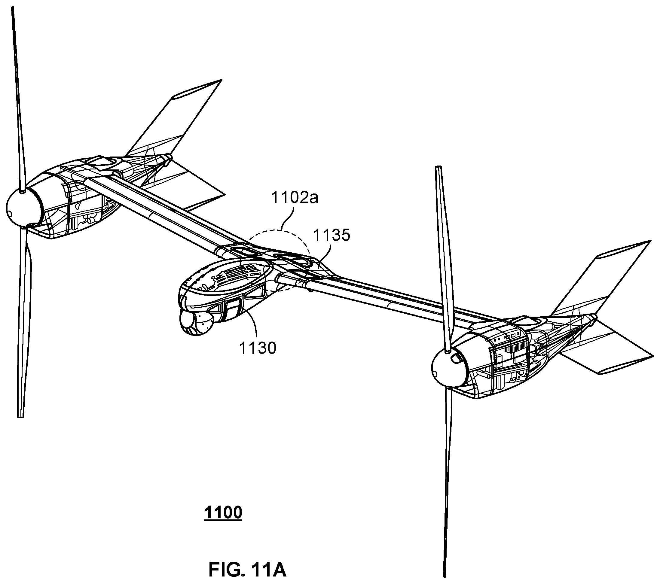 Patent US12583599 Figure 17 – Connectors and joints for dual engine vertical take off and landing collapsible fixed wing aircraft