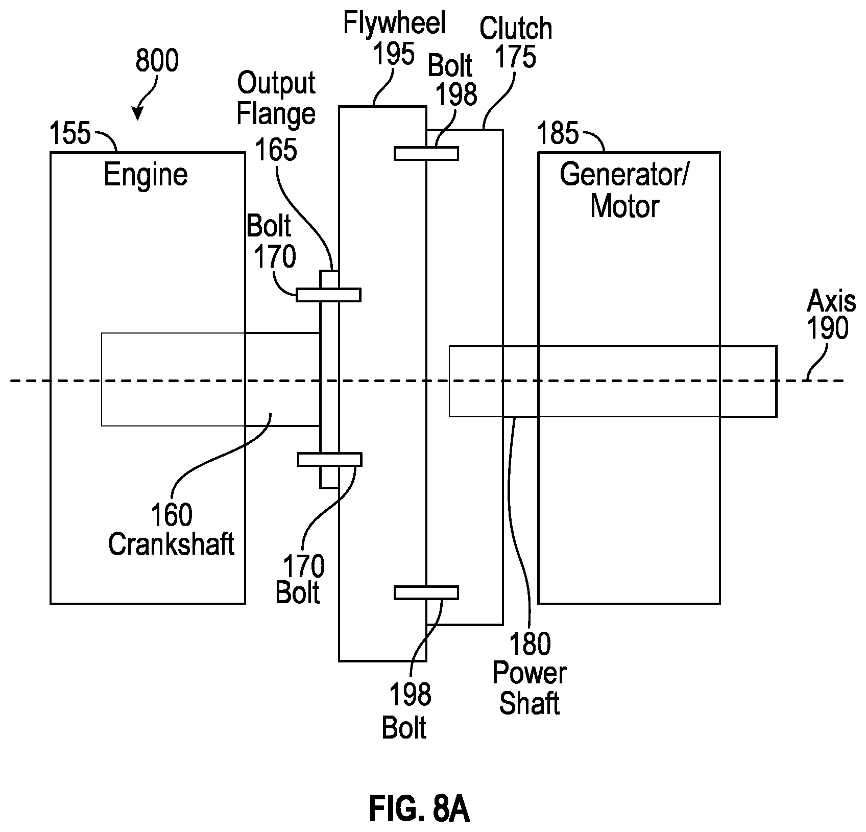 Patent US12583607 Figure 8 – Simultaneous air cooling of multiple elements of a hybrid powerplant
