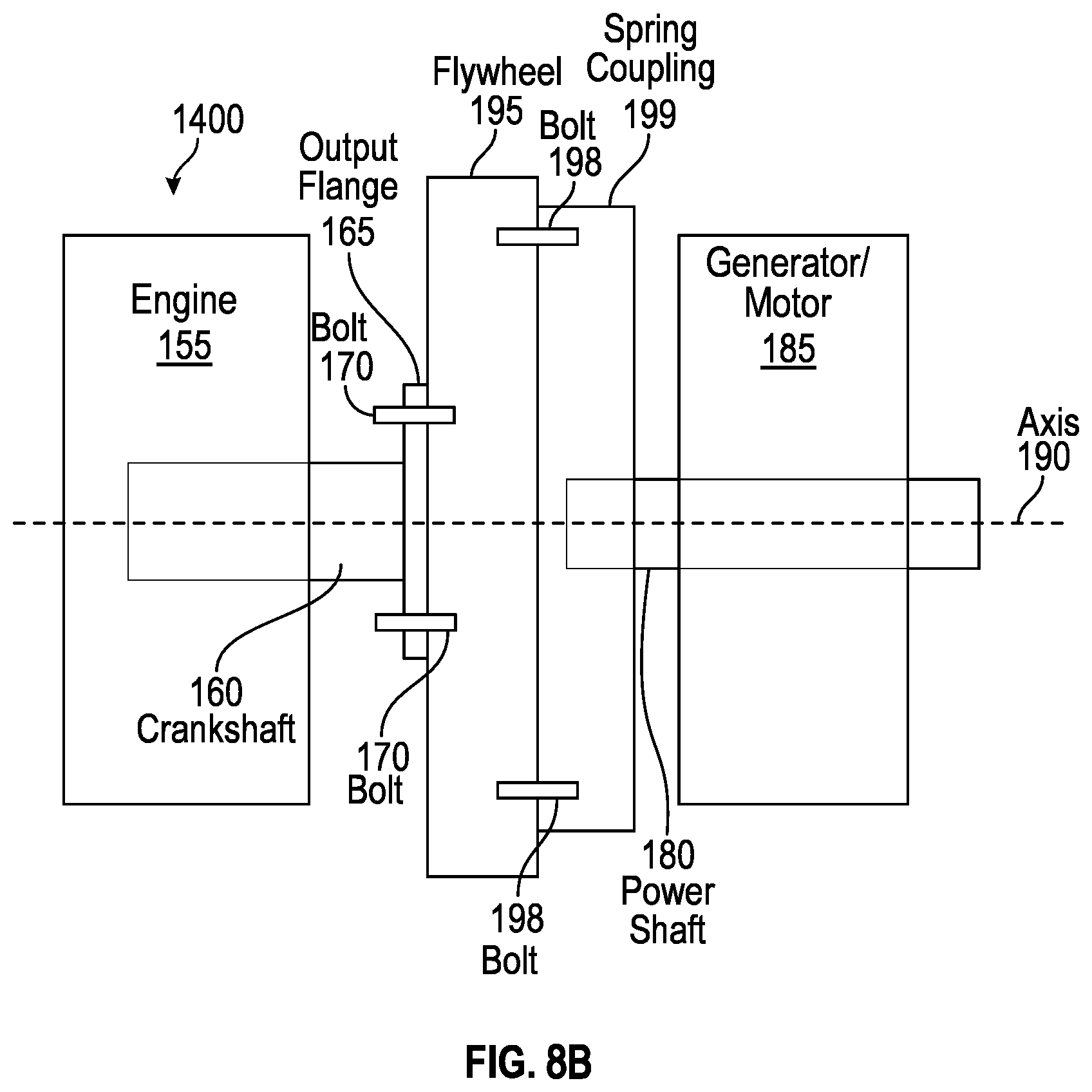 Patent US12583607 Figure 9 – Simultaneous air cooling of multiple elements of a hybrid powerplant