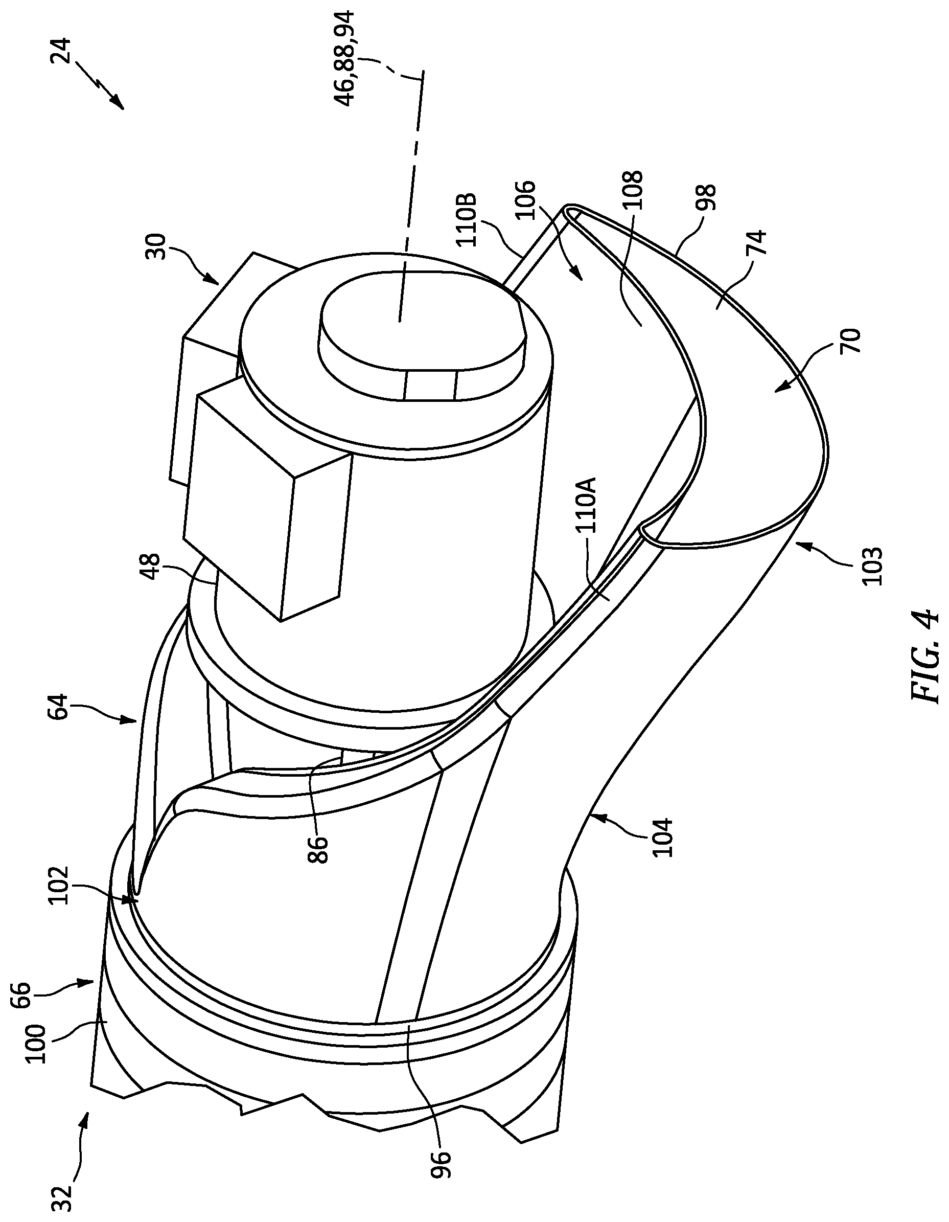Patent US12583609 Figure 4 – Exhaust duct for hybrid aircraft powerplant
