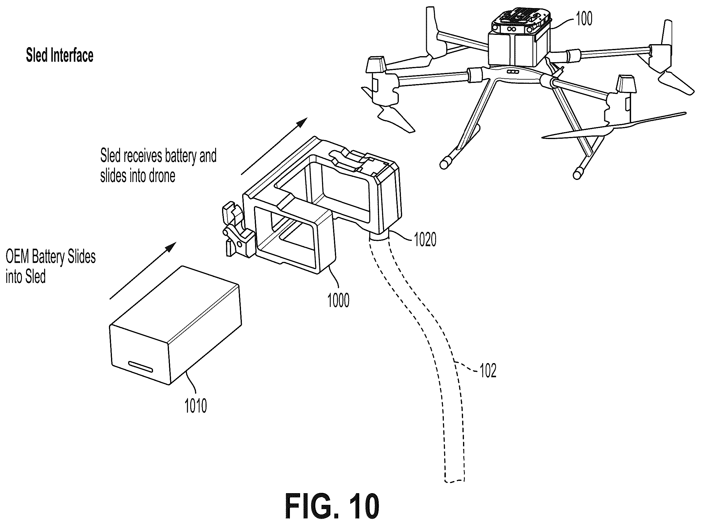 Patent US12583620 Figure 10 – Systems and methods for heat transfer in drones