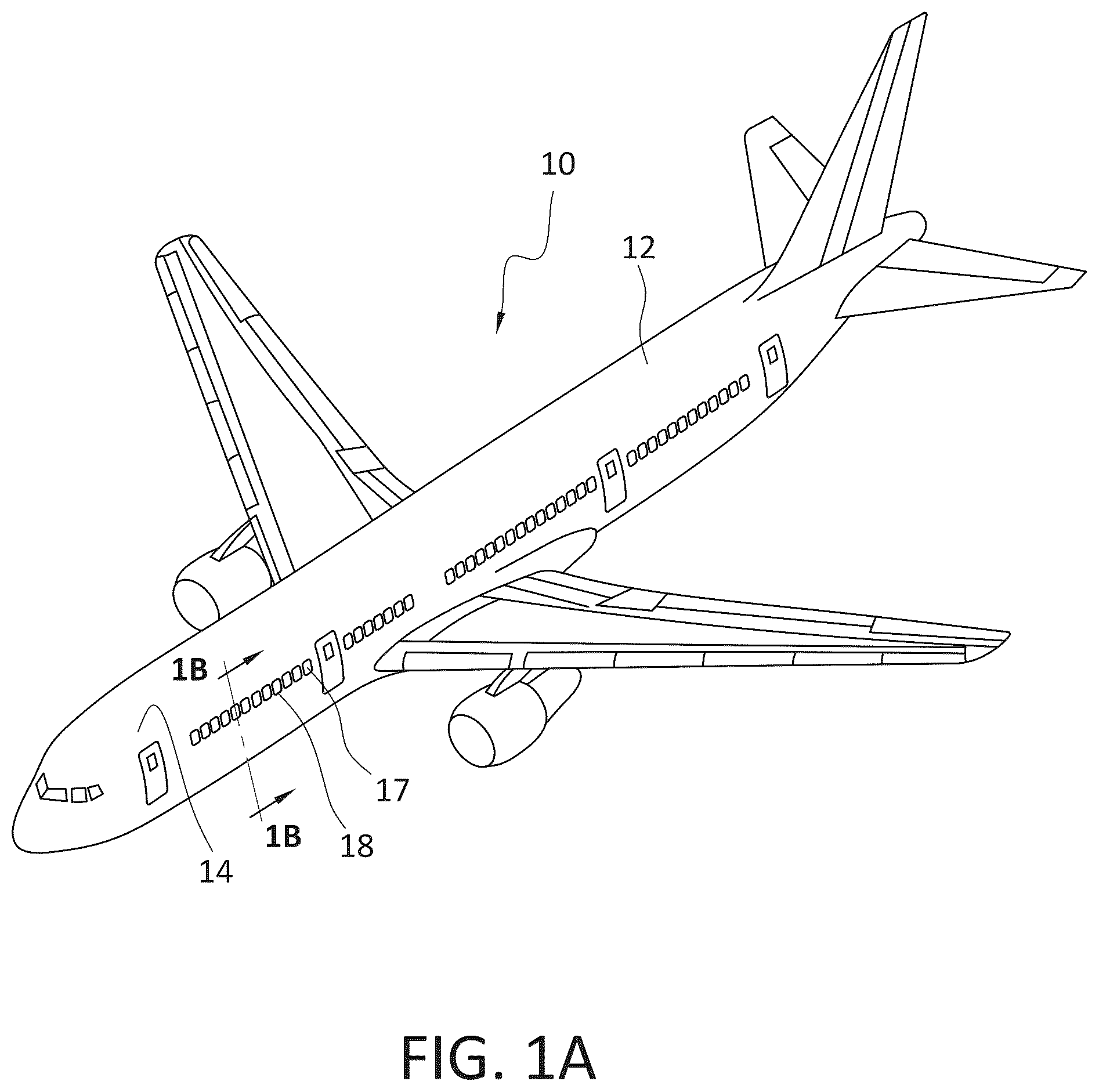 Patent US12583621 Figure 1 – Debris barrier for aircraft window assembly and method