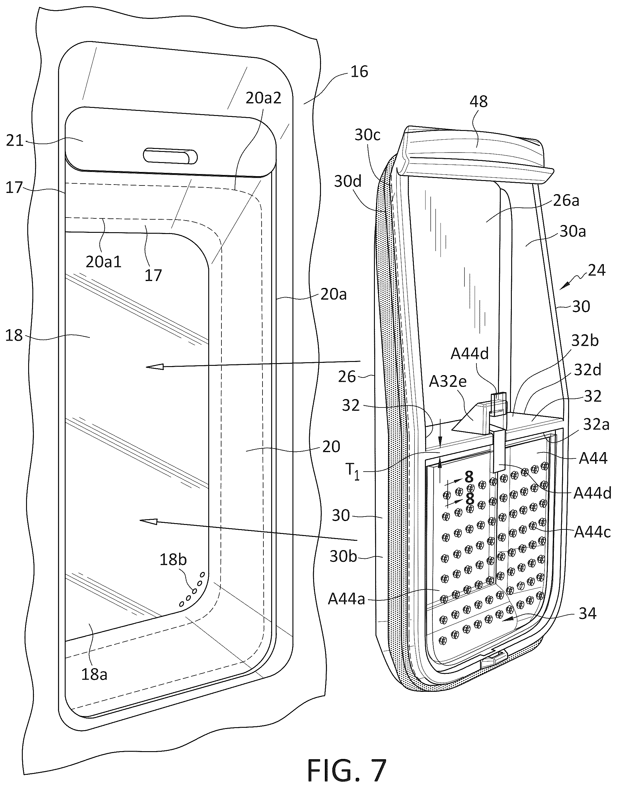 Patent US12583621 Figure 10 – Debris barrier for aircraft window assembly and method