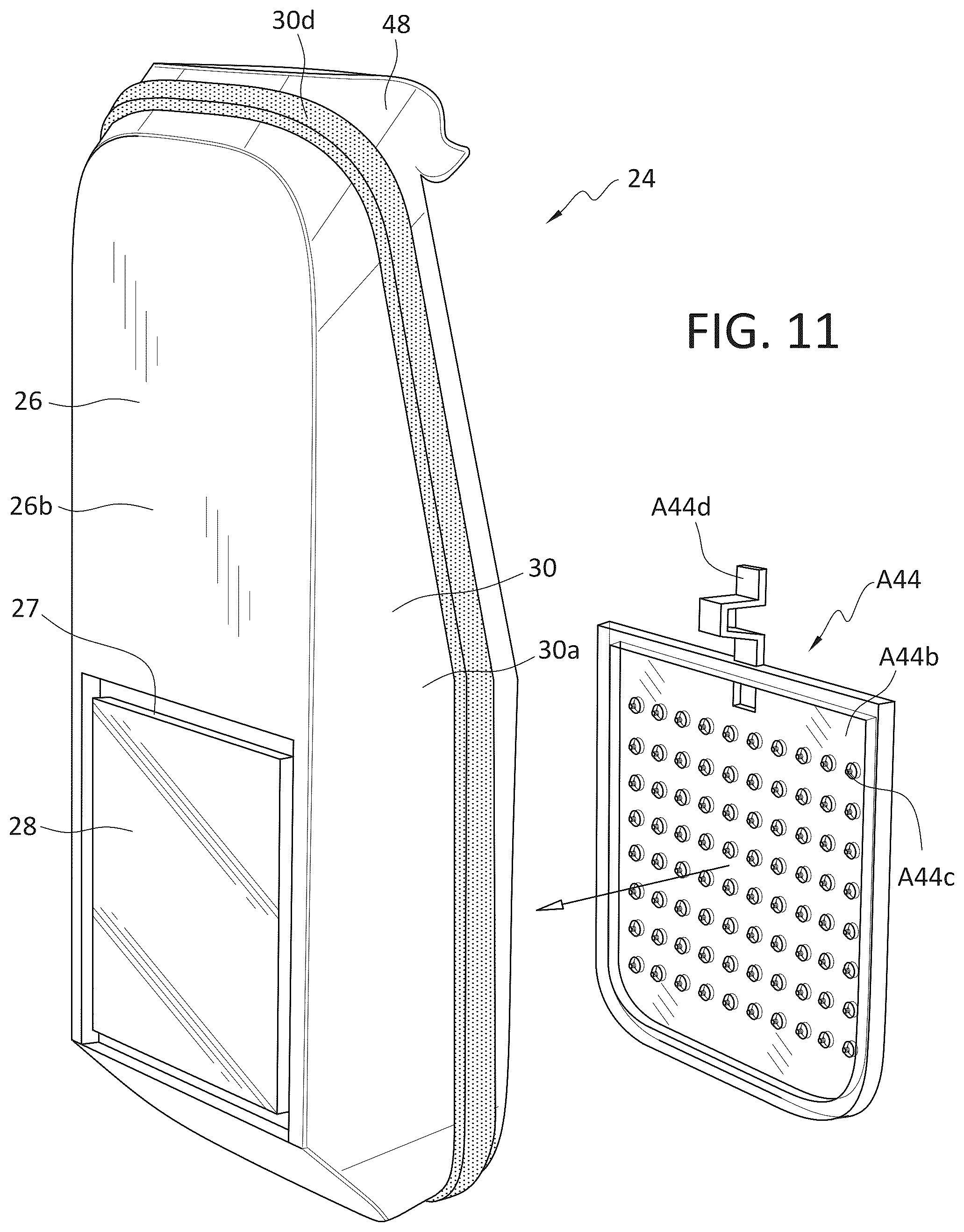 Patent US12583621 Figure 13 – Debris barrier for aircraft window assembly and method