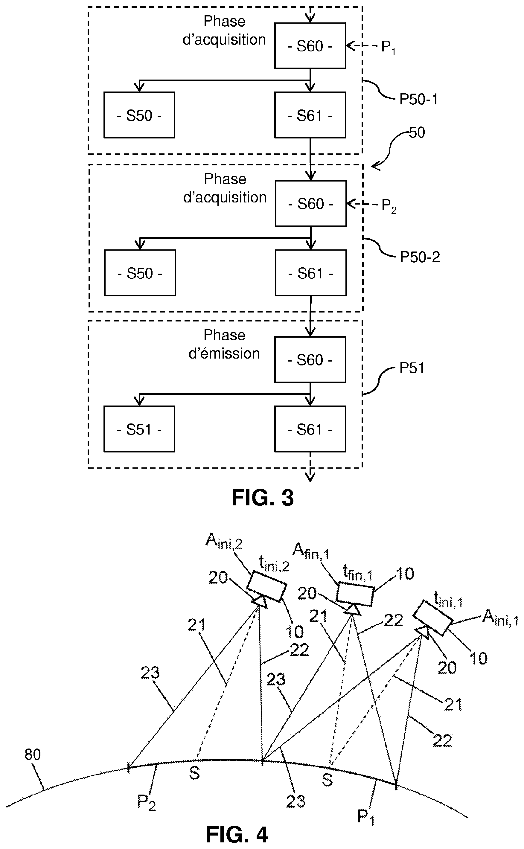 Patent US12583626 Figure 2 – Method for acquiring images of a terrestrial zone using a spacecraft comprising a laser transmission module