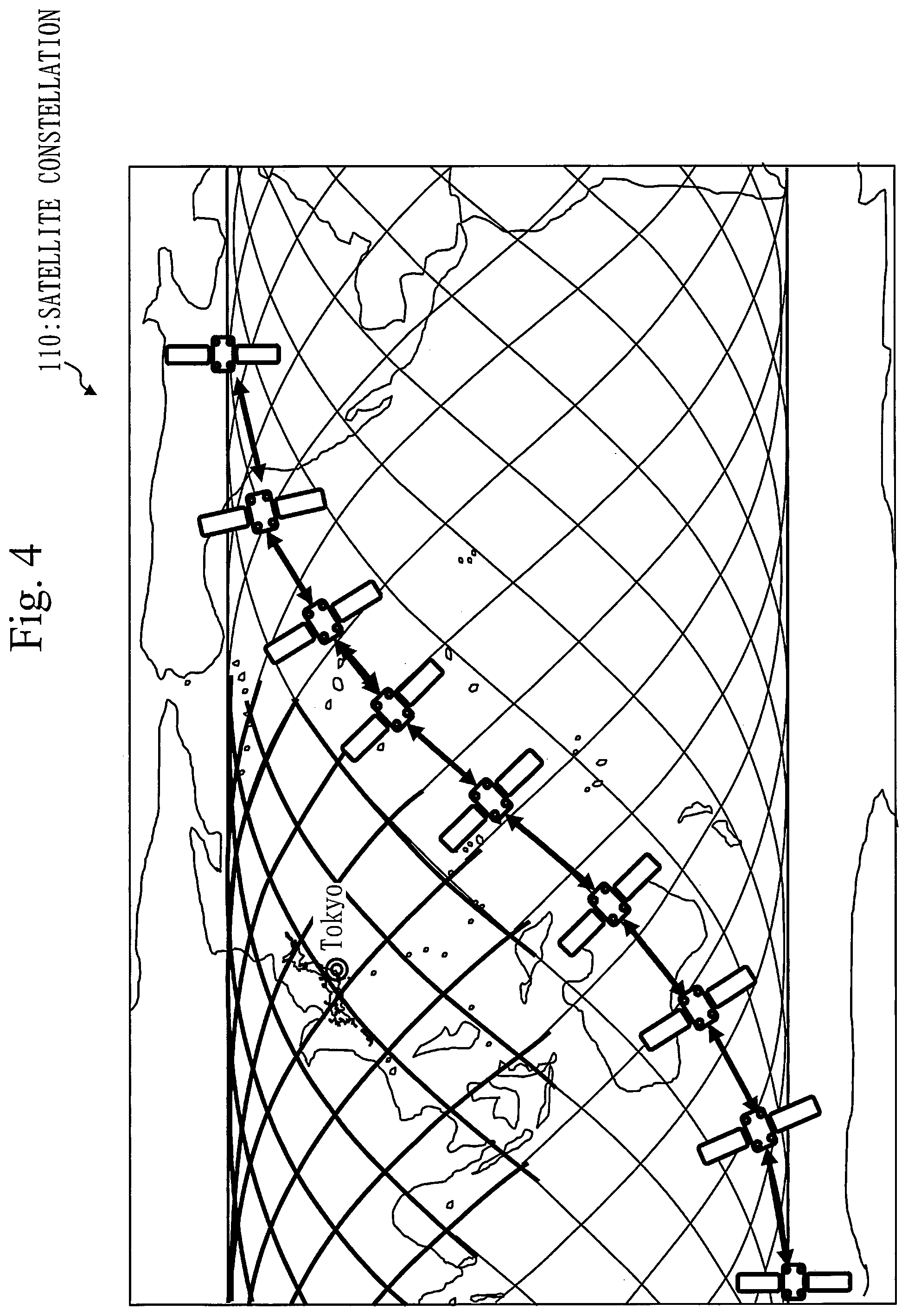 Patent US12583627 Figure 4 – Hybrid constellation and flying object monitoring system