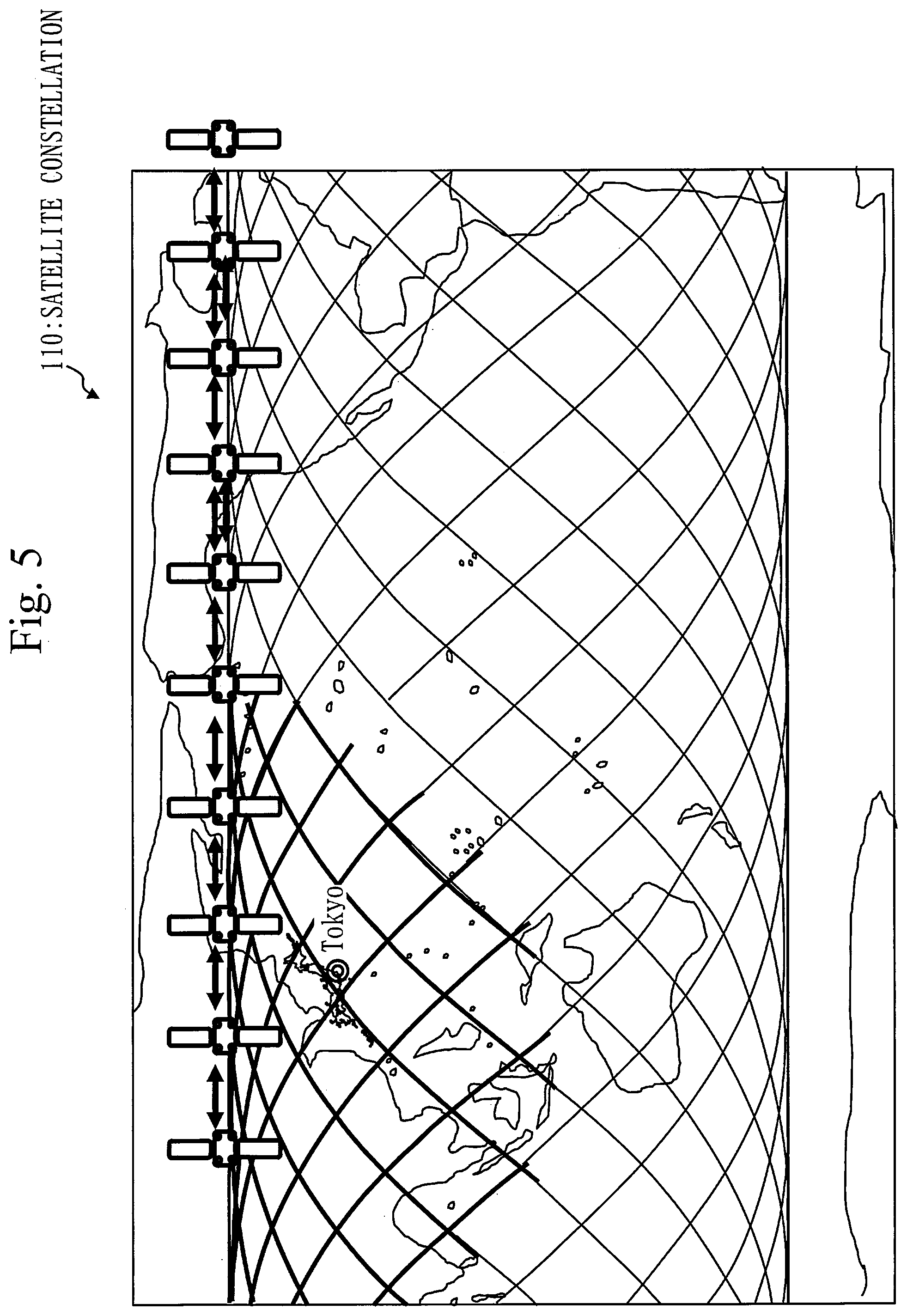 Patent US12583627 Figure 5 – Hybrid constellation and flying object monitoring system