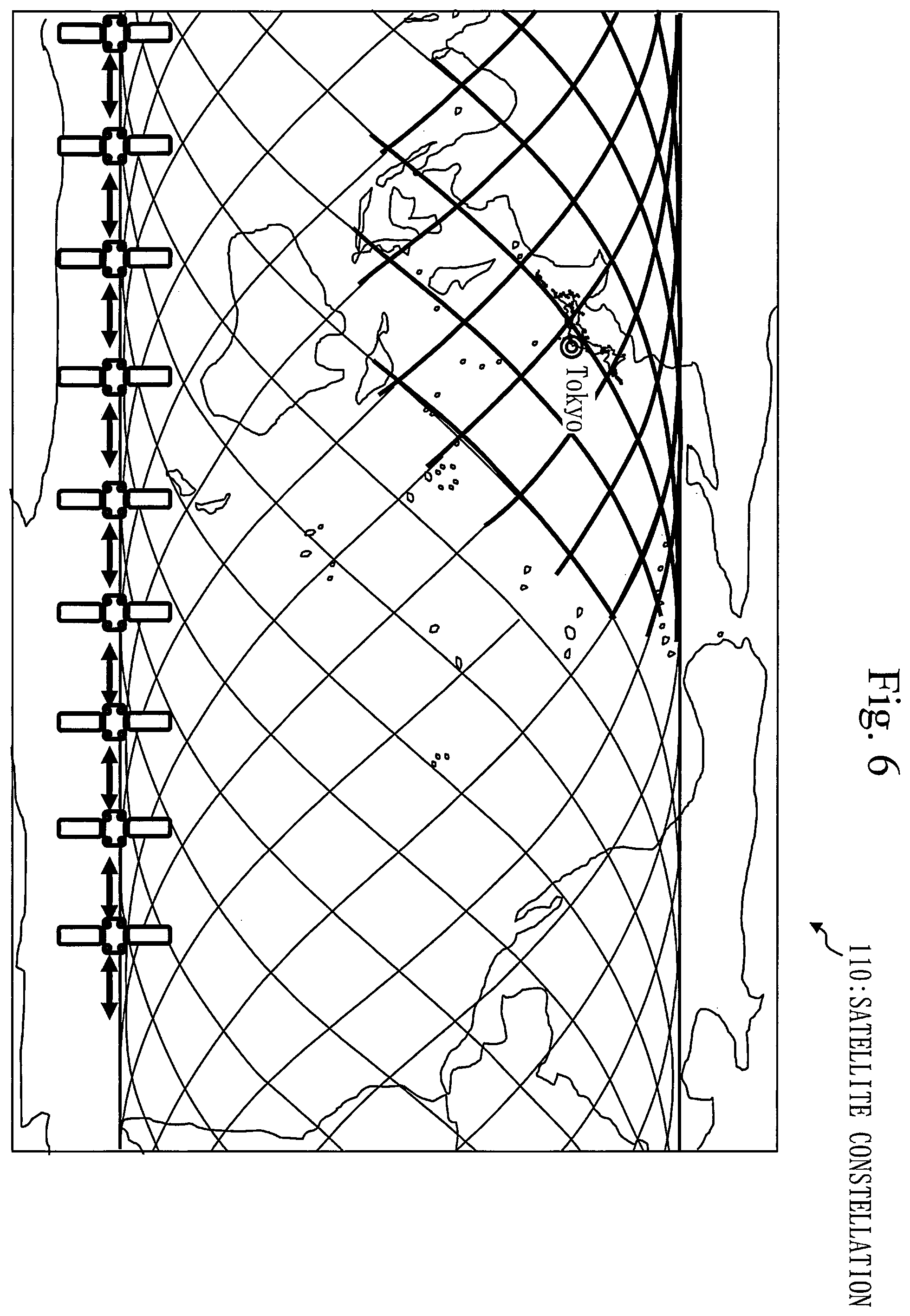 Patent US12583627 Figure 6 – Hybrid constellation and flying object monitoring system
