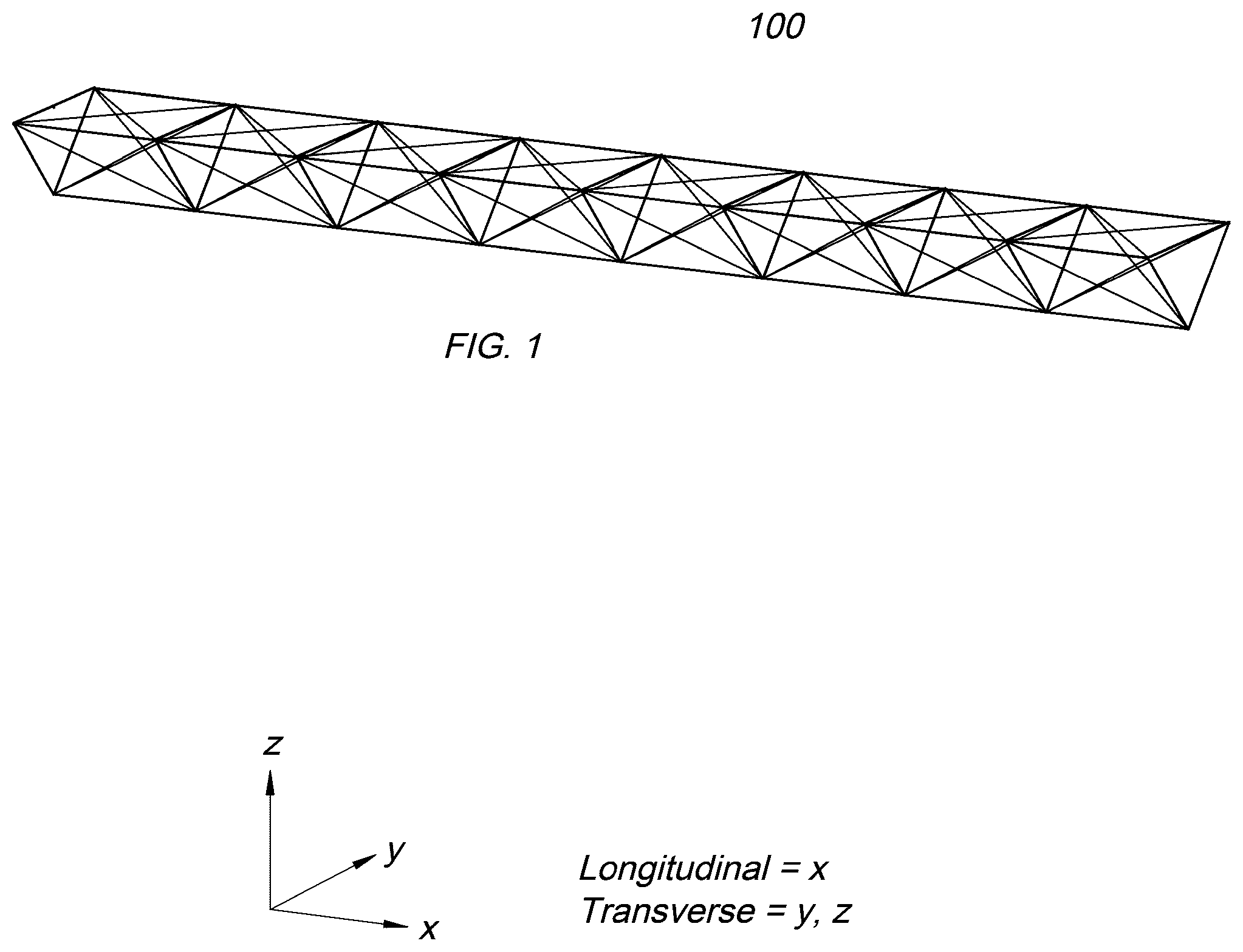 Patent US12583628 Figure 1 – Deployable, ultra-stowable truss for space applications