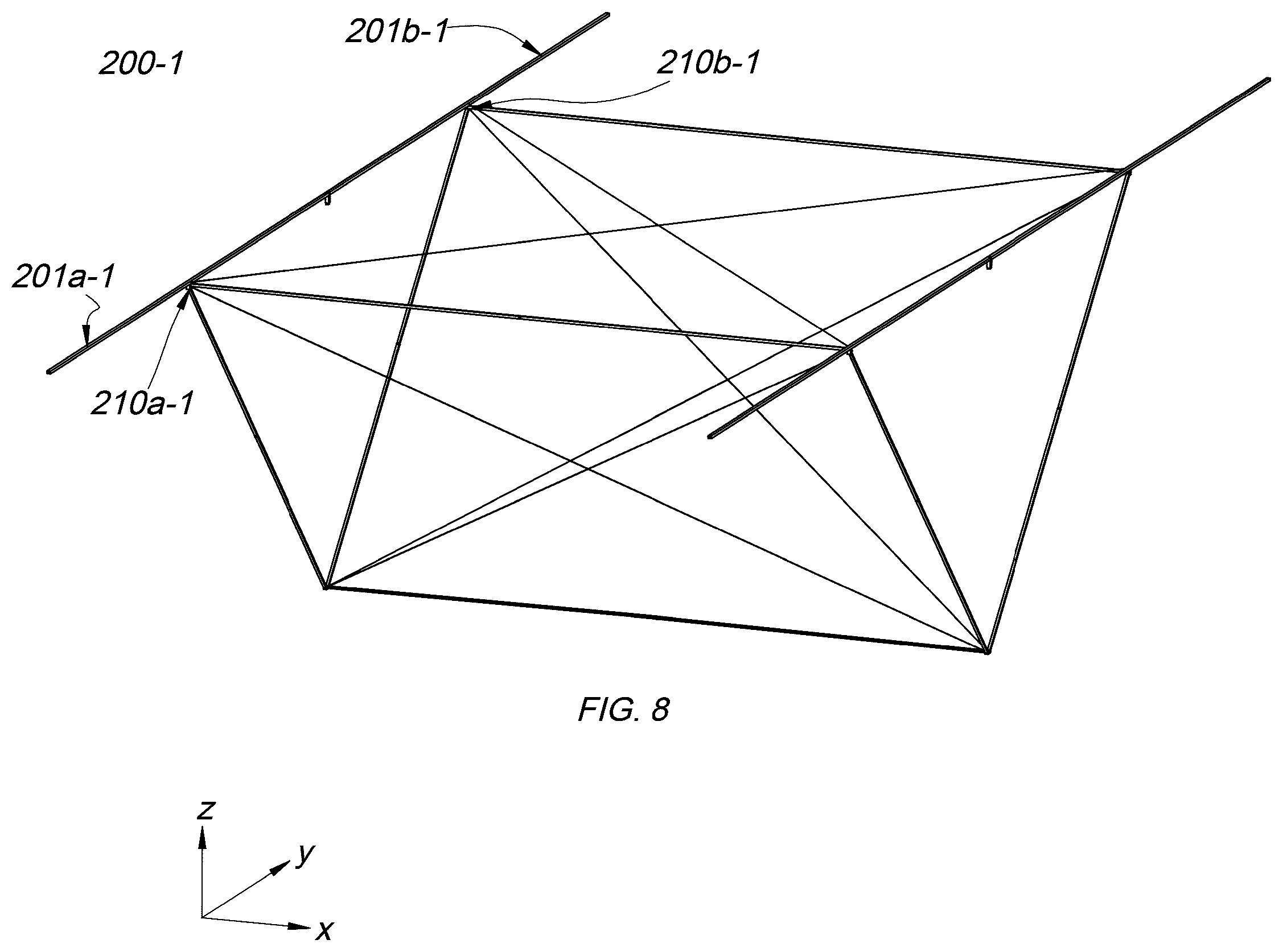 Patent US12583628 Figure 8 – Deployable, ultra-stowable truss for space applications