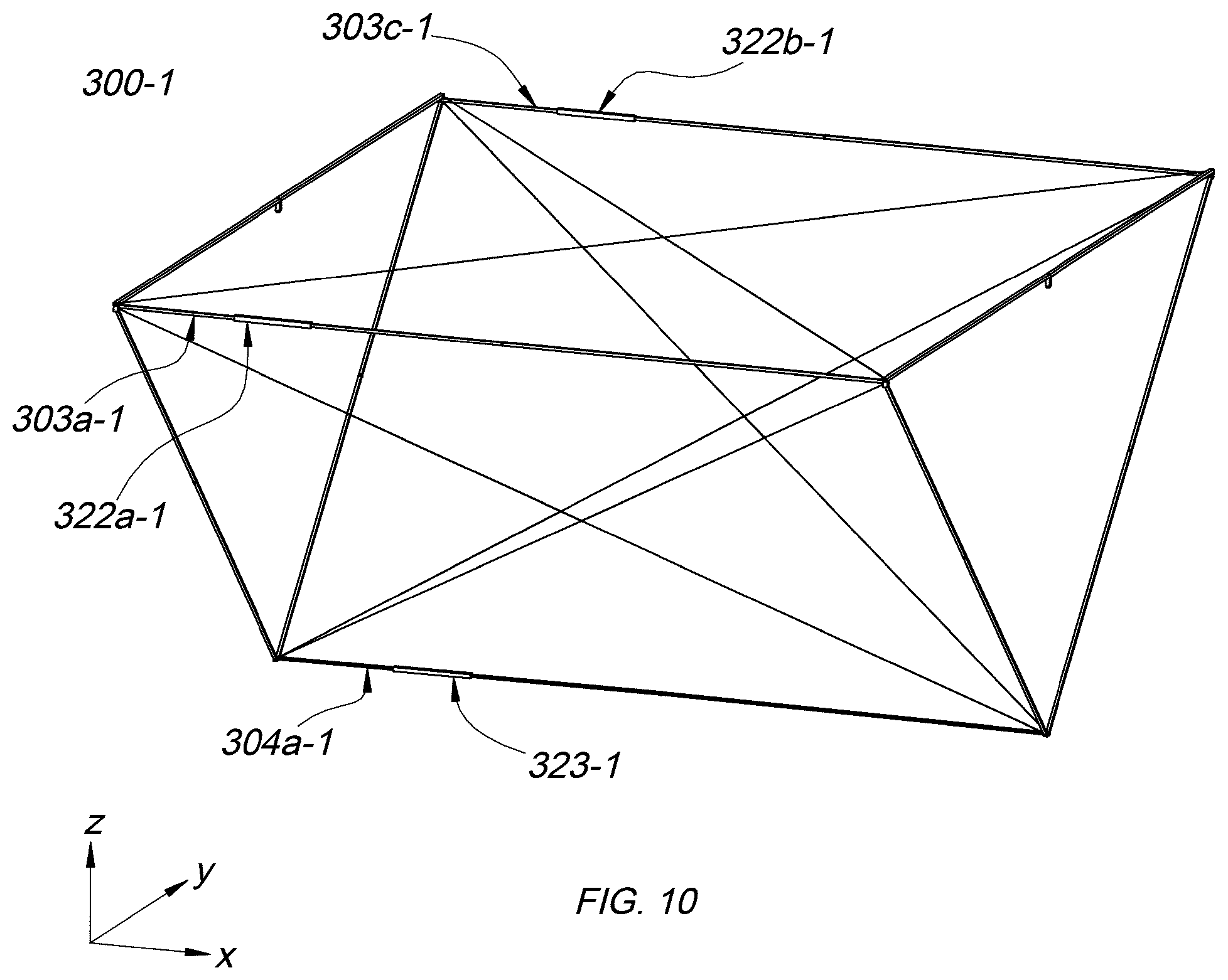 Patent US12583628 Figure 10 – Deployable, ultra-stowable truss for space applications