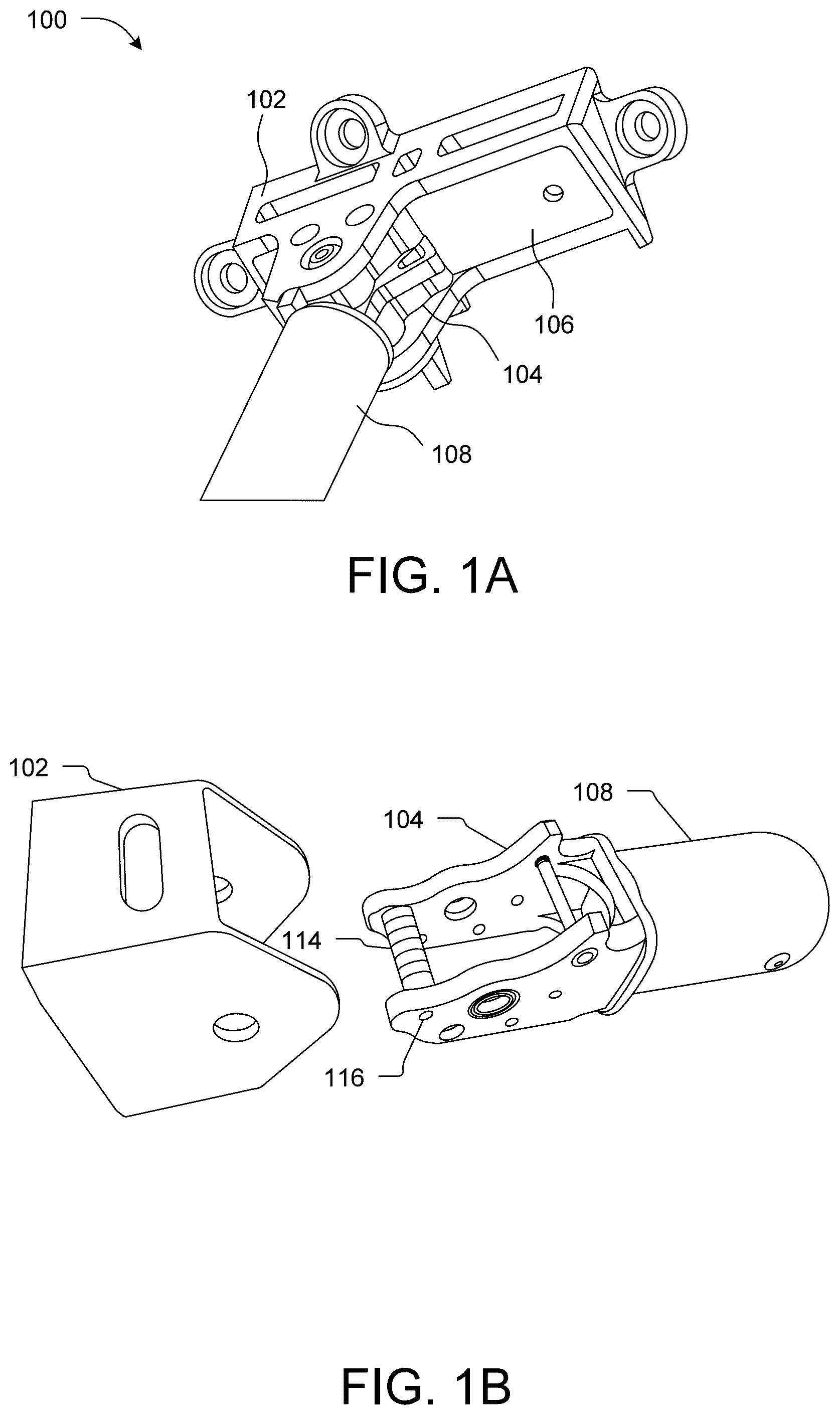 Patent US12583634 Figure 1 – Aggregate toggling between deployed and folded position by deflection of a plate spring