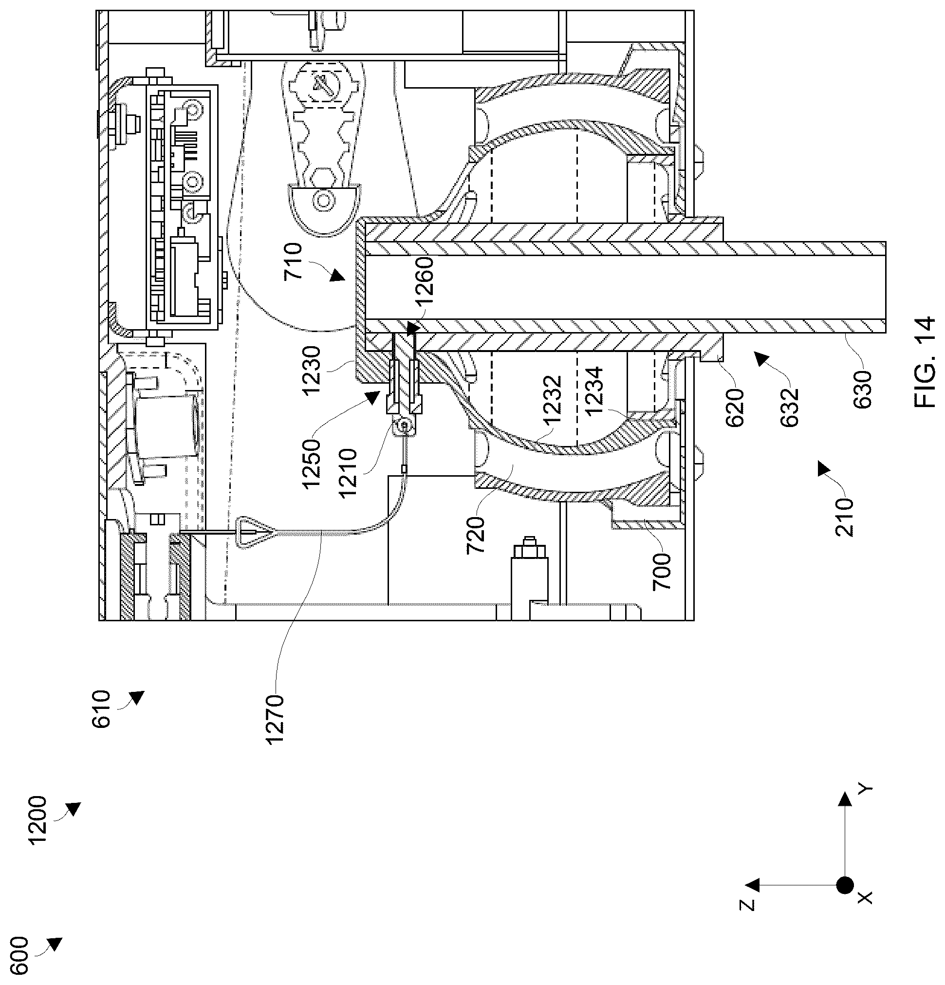 Patent US12583635 Figure 14 – Utilizing multi-directional energy-absorbing landing gear for vertical takeoff and landing