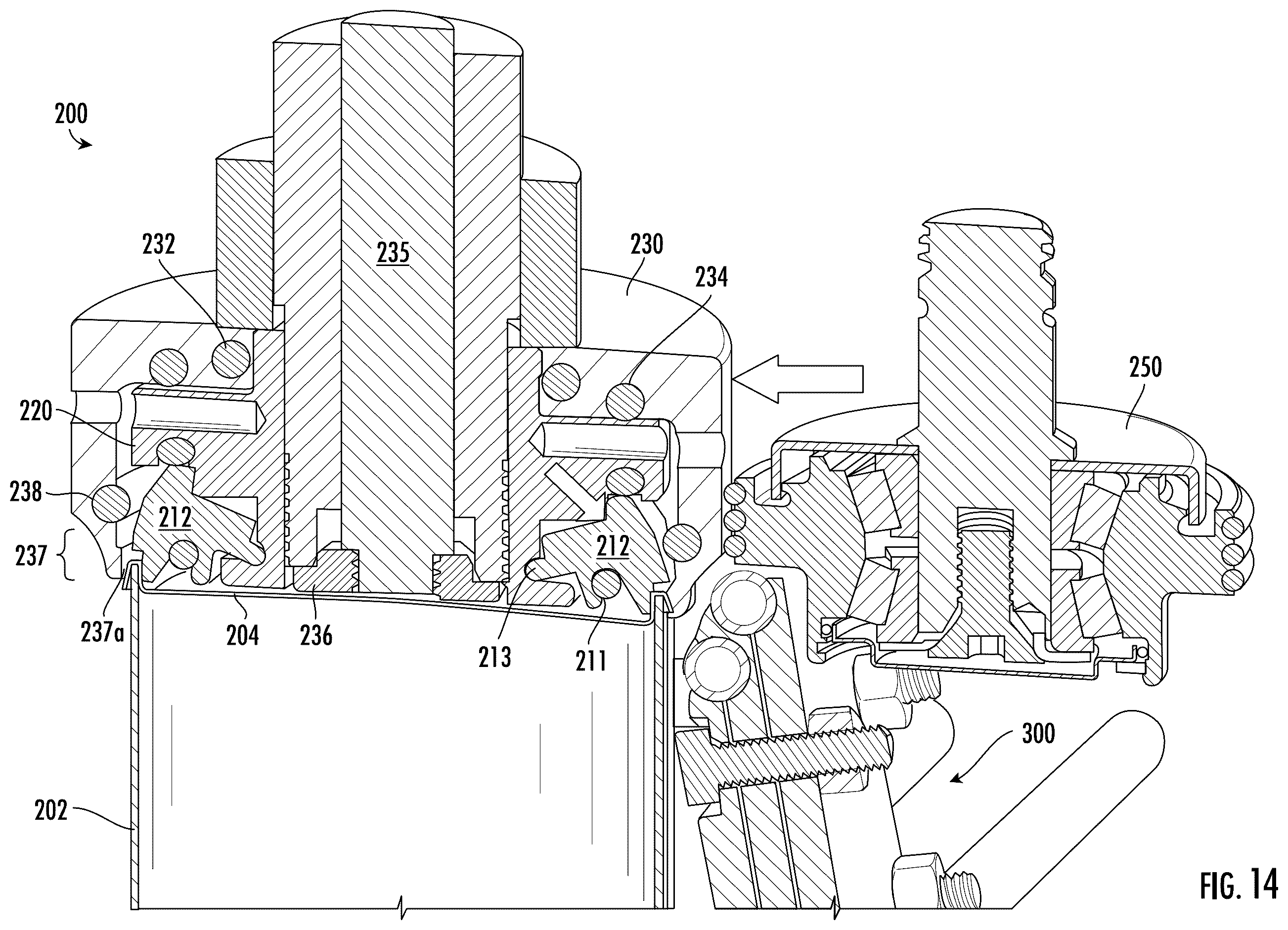 Patent US12583639 Figure 15 – Systems for high-speed application of paper-based end closures on composite containers