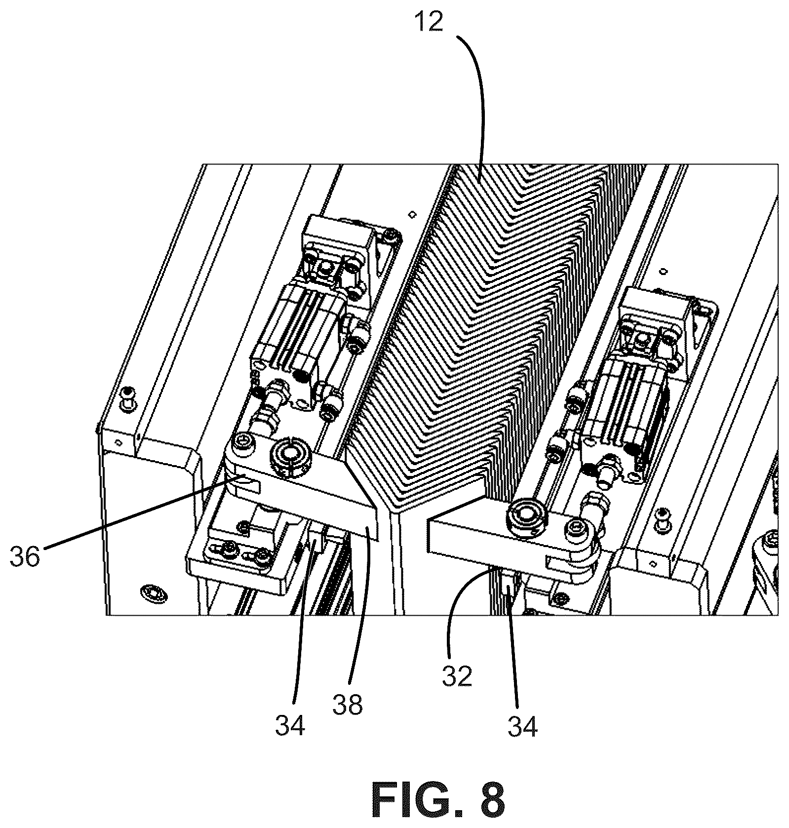 Patent US12583641 Figure 8 – Corner board application system for loads and related methods