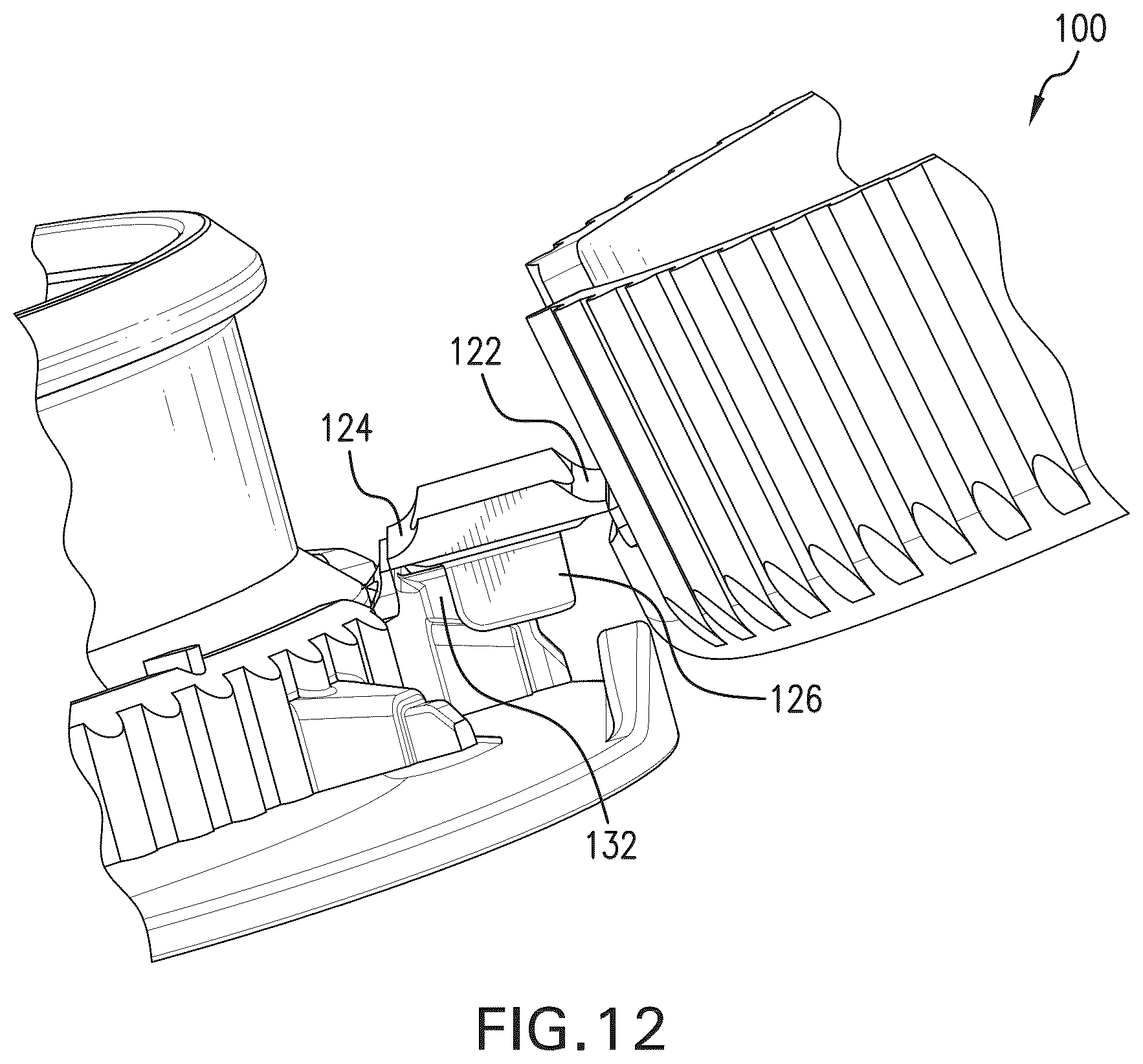 Patent US12583647 Figure 12 – Tethered cap and spout