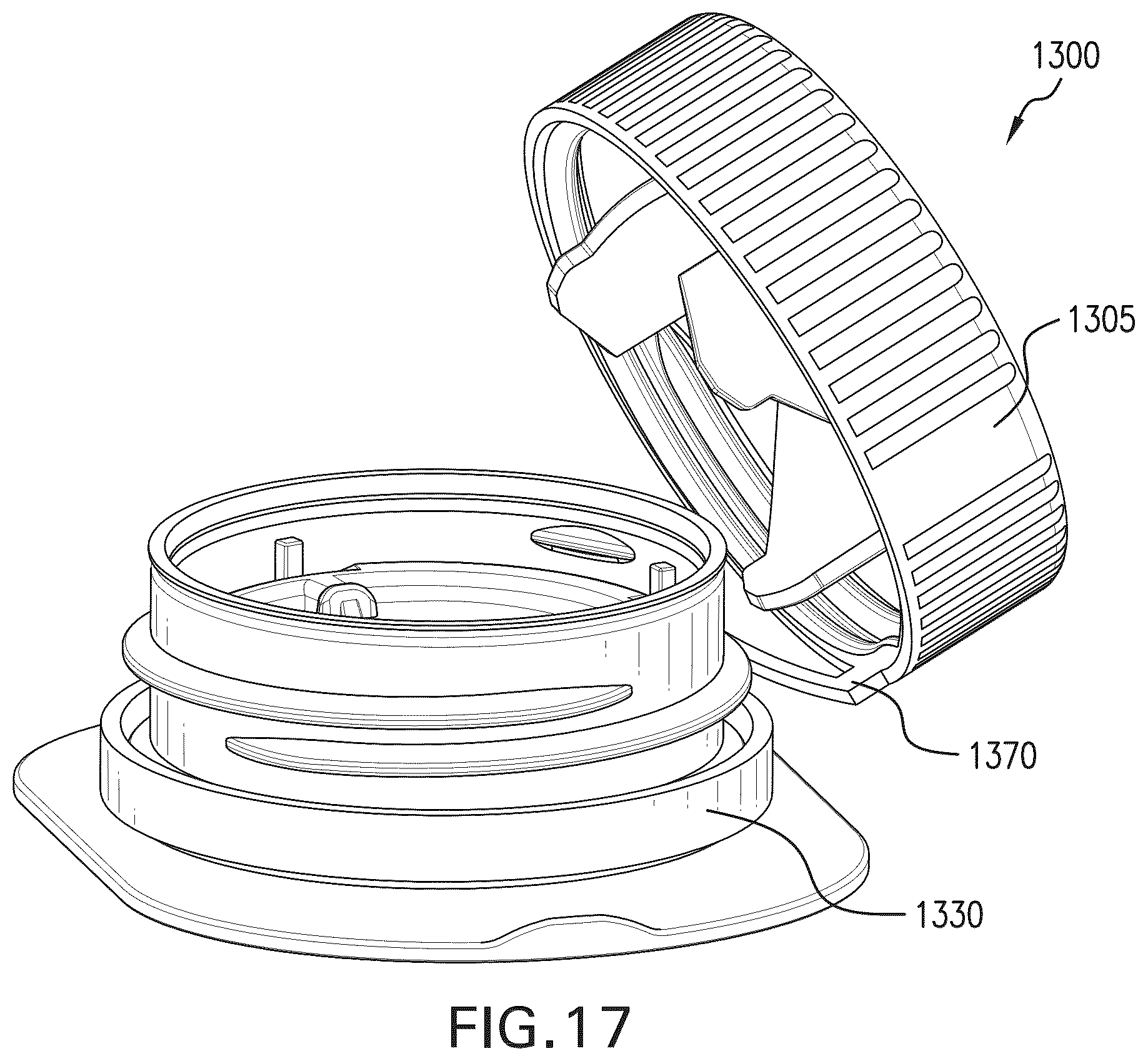 Patent US12583647 Figure 17 – Tethered cap and spout