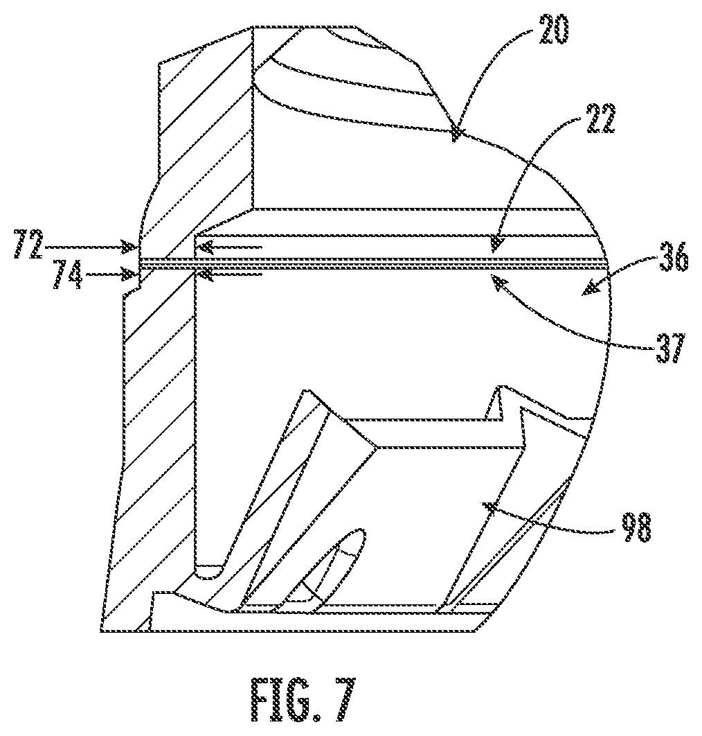 Patent US12583649 Figure 4 – Modified sidewall of tethered closure