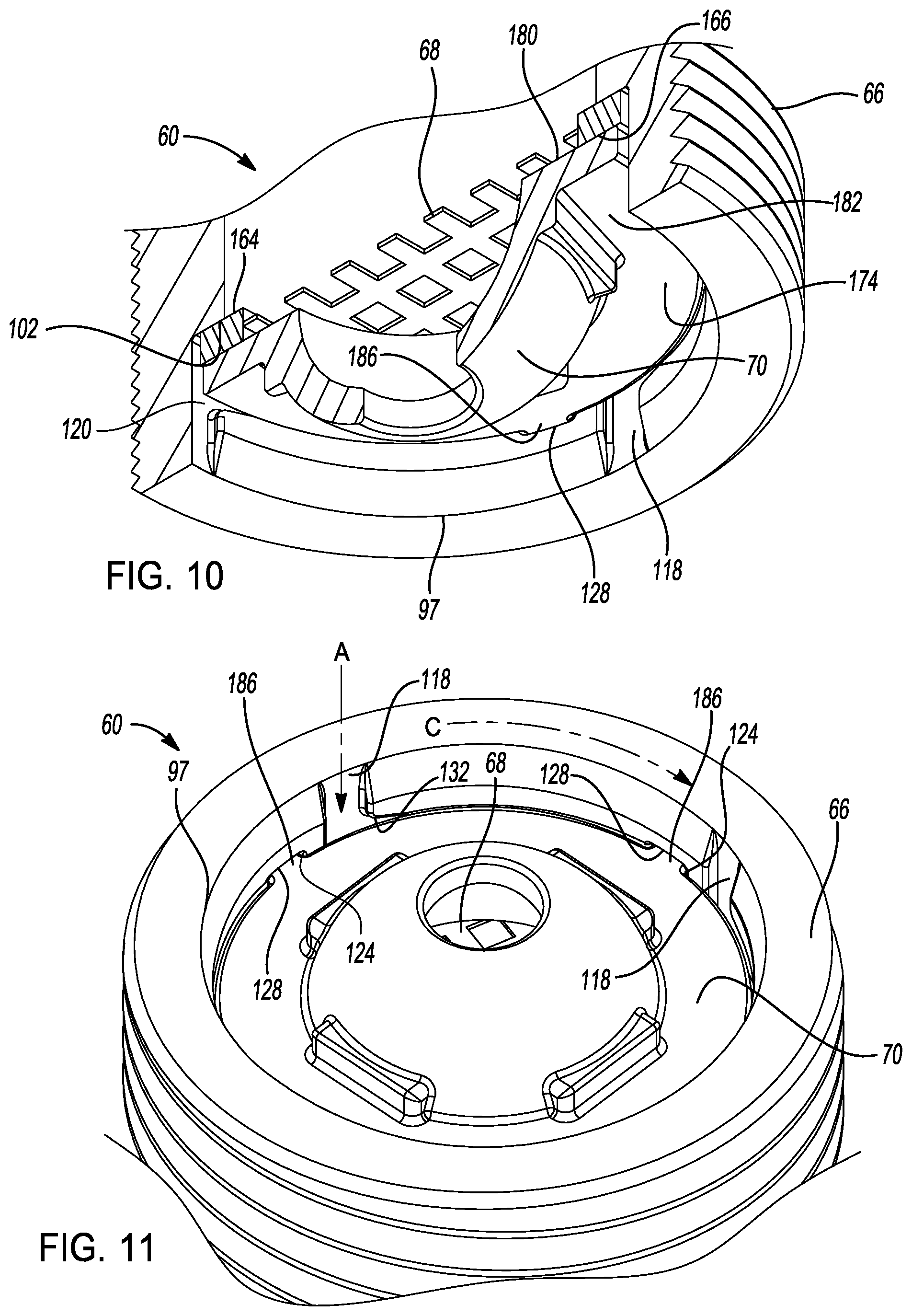 Patent US12583653 Figure 8 – Tank breather cap with integrated filter, splash protection, and nipple for breather hose